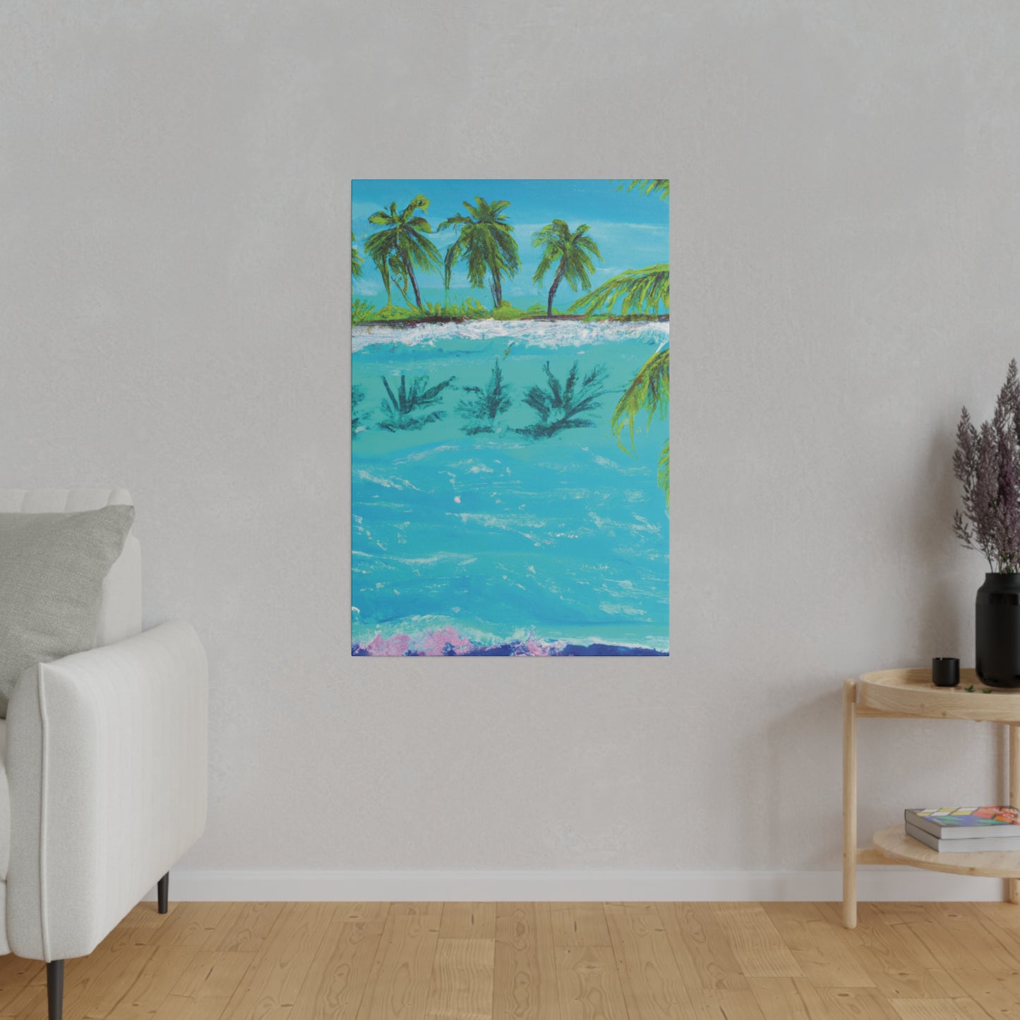 8321K - Bahamas Ocean Painting Print | Bahamas | Ocean | Beach | Poster | Home Decor | Wall Art | Canvas