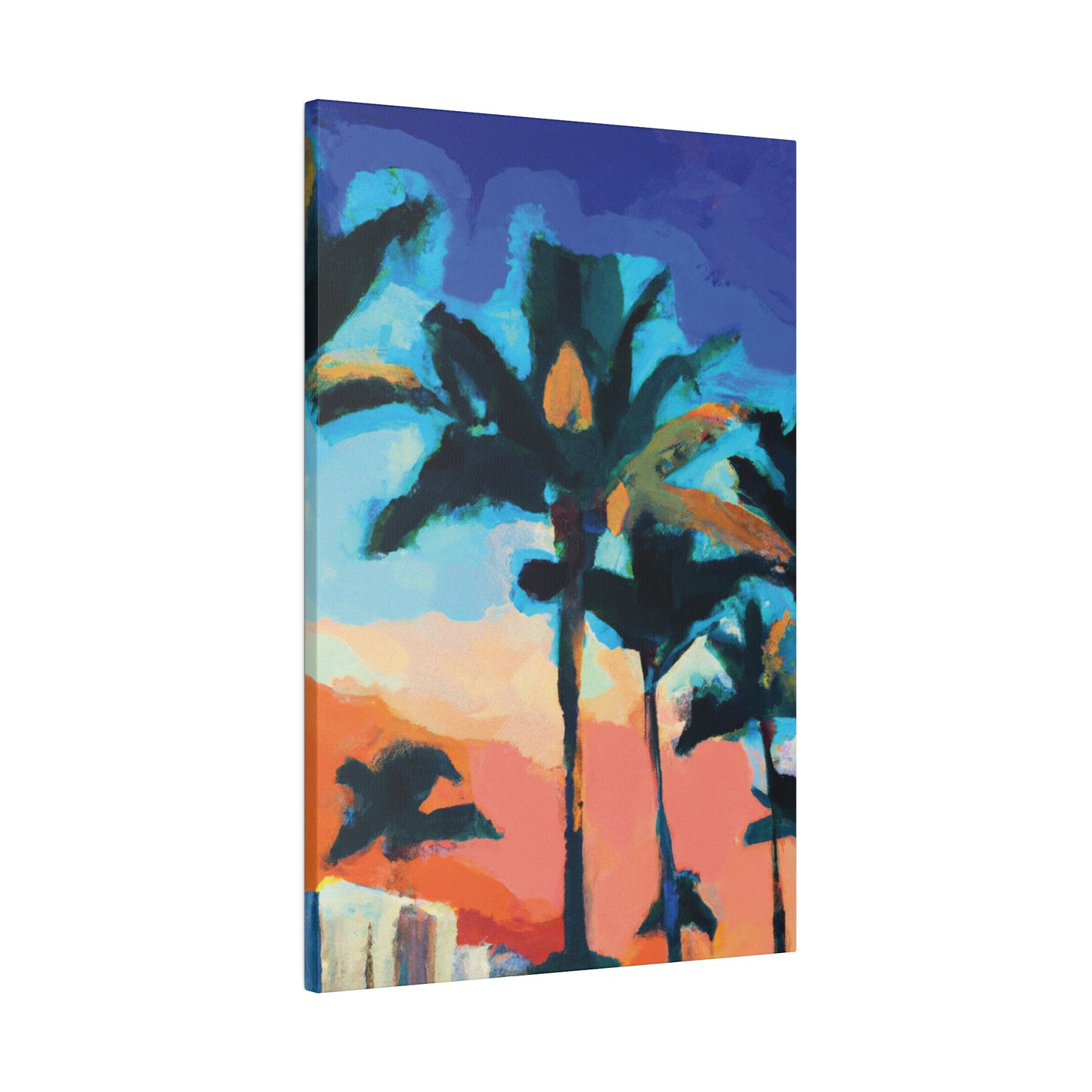 5637G - Miami Beach Sunset Painting Print | Miami | Beach | Sunset | Poster | Home Decor | Wall Art | Canvas