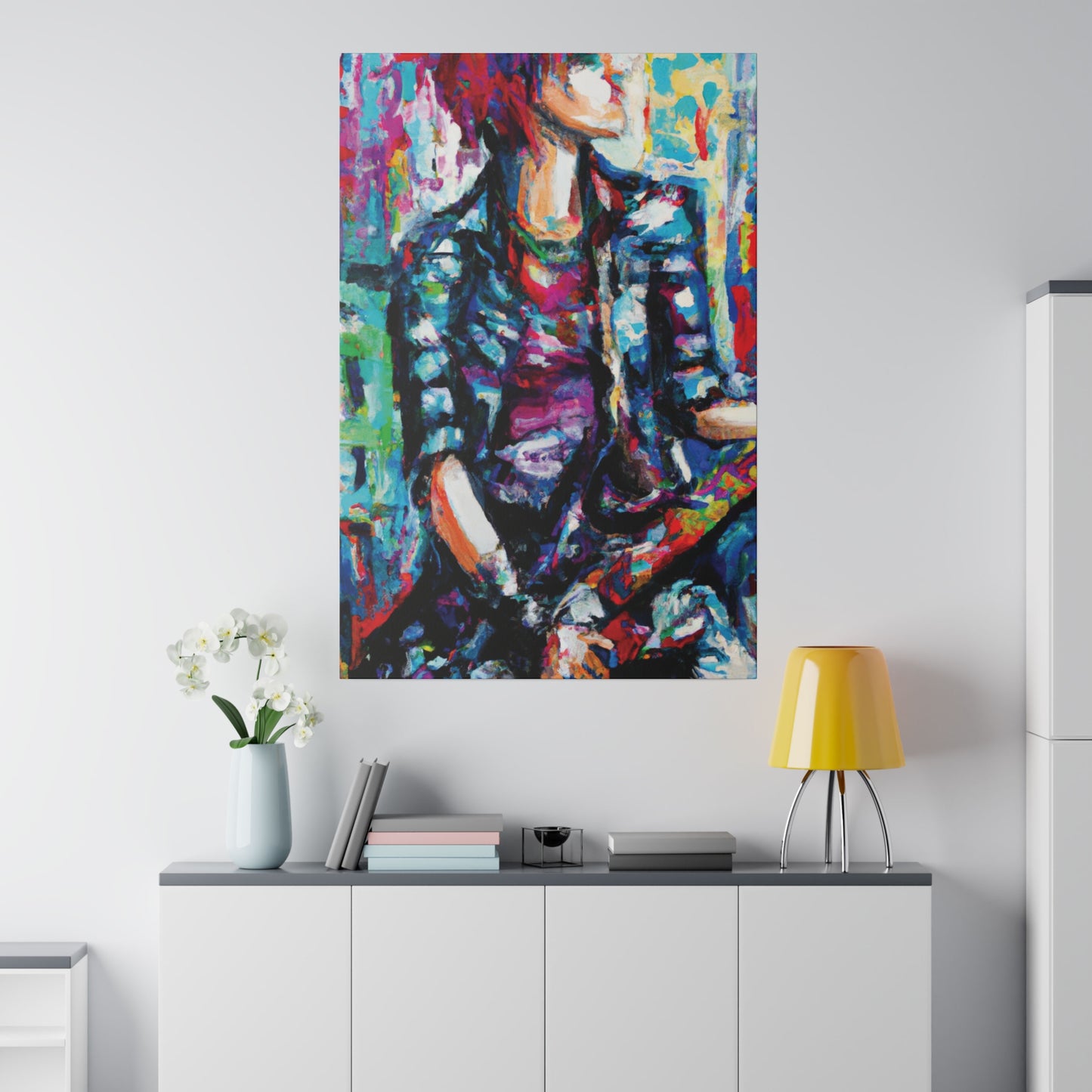 5033P - Rockstar Oil Painting Style Print | Poster | Home Decor | Wall Art | Music Art | Canvas