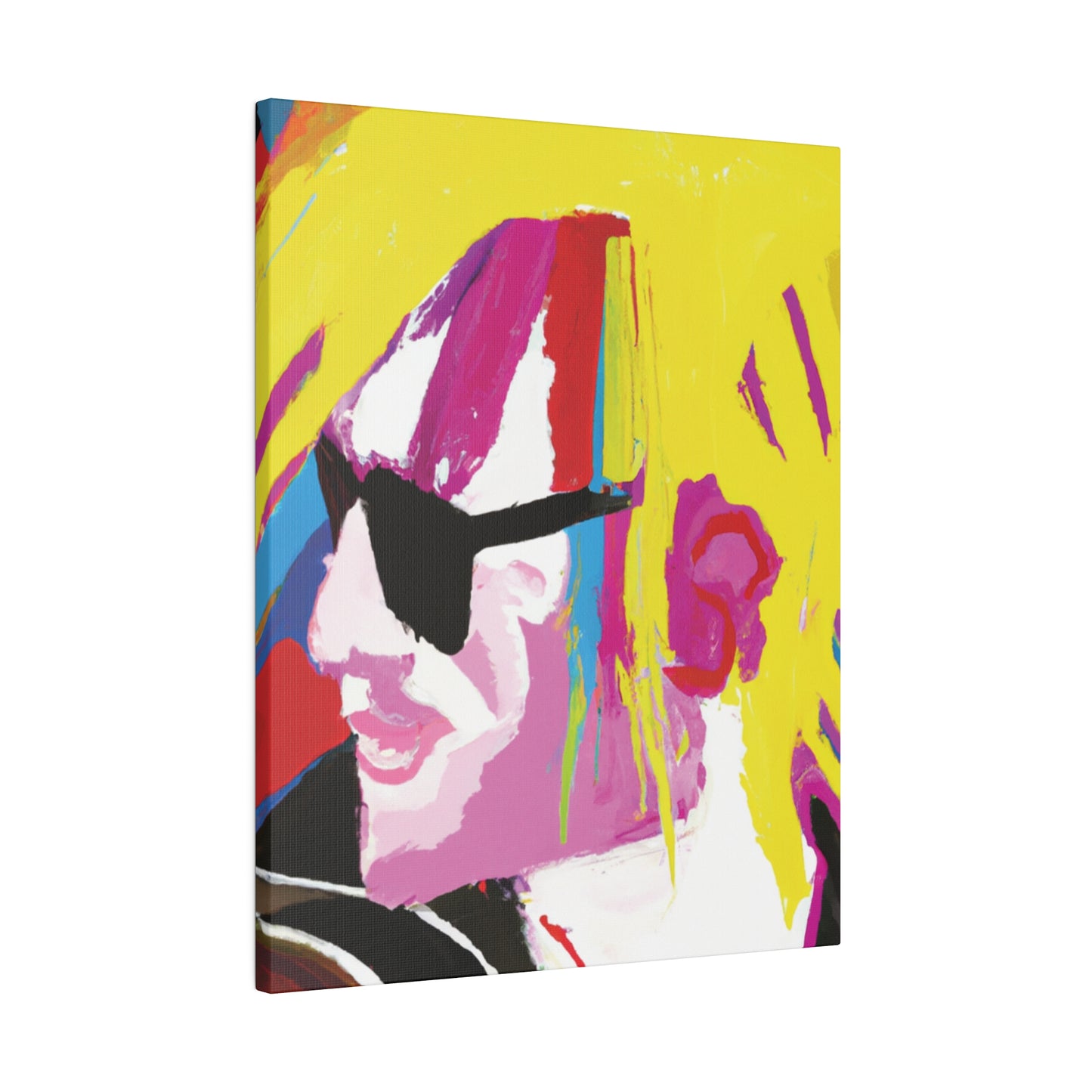 2694Y - Rockstar Painting Print | Face | Abstract | Poster | Home Decor | Wall Art | Music Art | Canvas