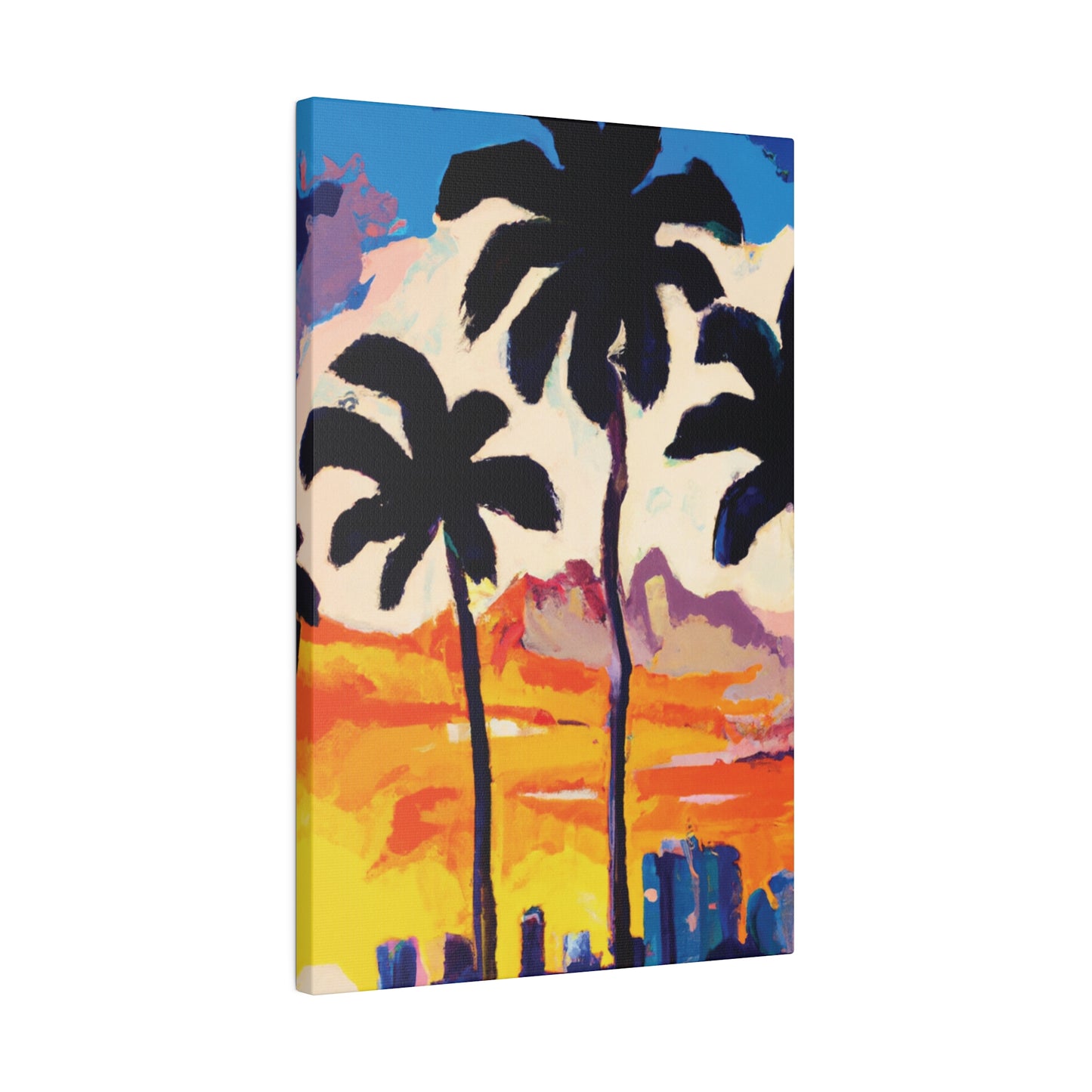 6586K - Miami Beach Sunset Painting Print | Miami | Beach | Sunset | Poster | Home Decor | Wall Art | Canvas