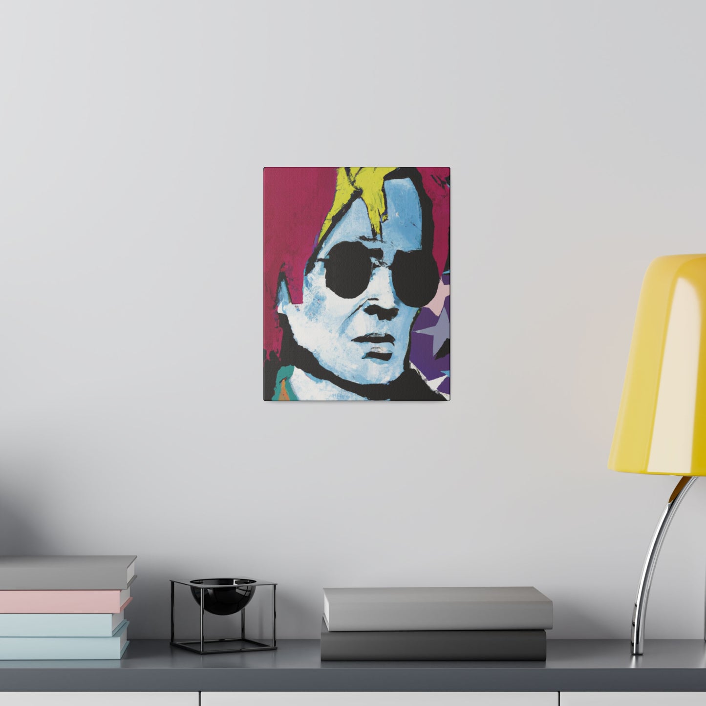 7157H - Rockstar Painting Print | Face | Abstract | Poster | Home Decor | Wall Art | Music Art | Canvas