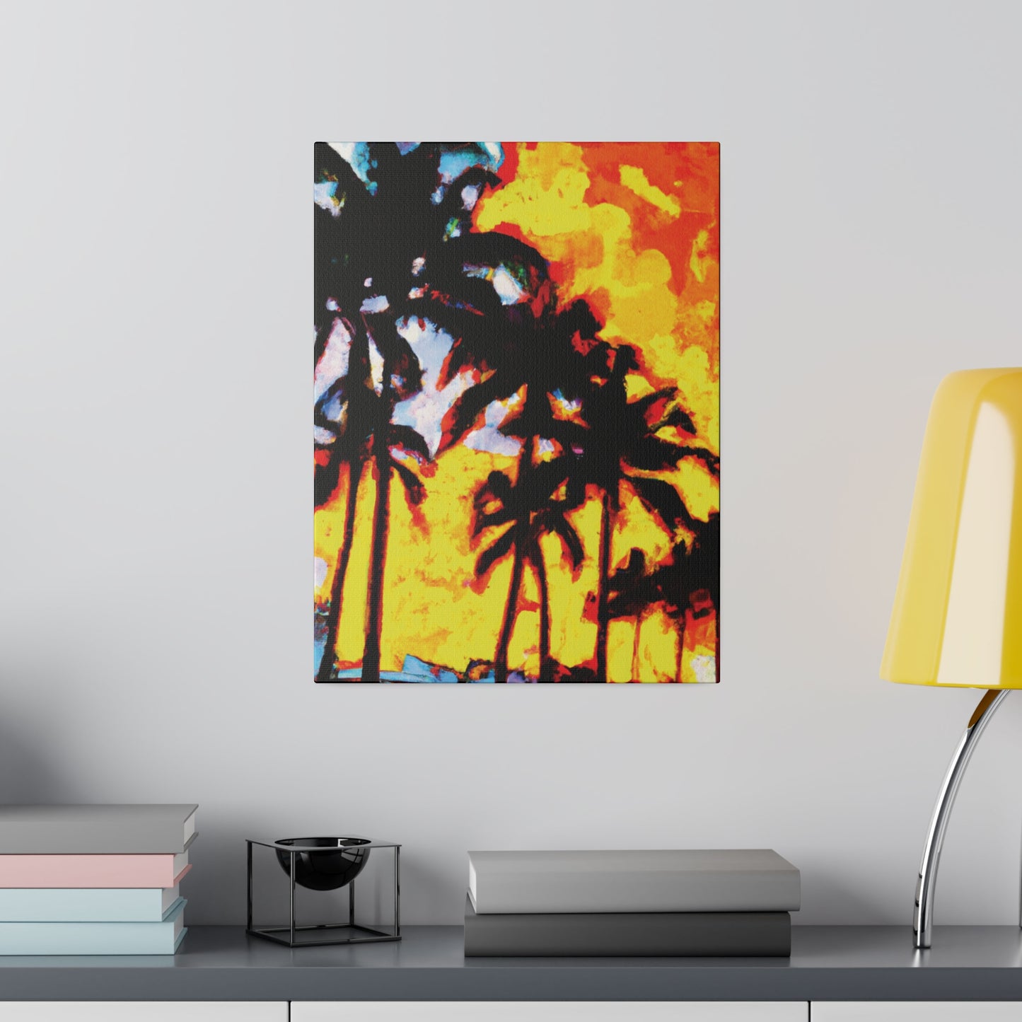 7248Q - Miami Beach Sunset Painting Print | Miami | Beach | Sunset | Poster | Home Decor | Wall Art | Canvas