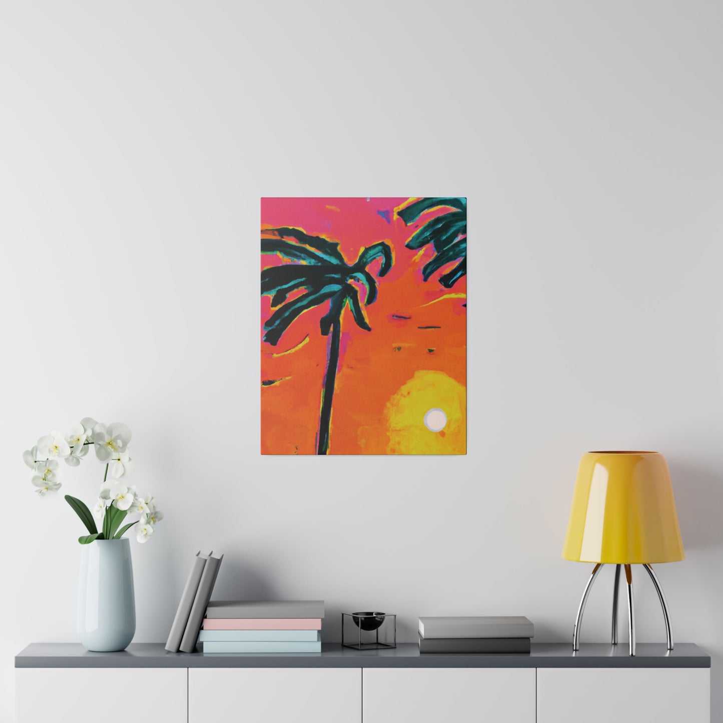 7273U - Miami Beach Sunset Painting Print | Miami | Beach | Sunset | Poster | Home Decor | Wall Art | Canvas