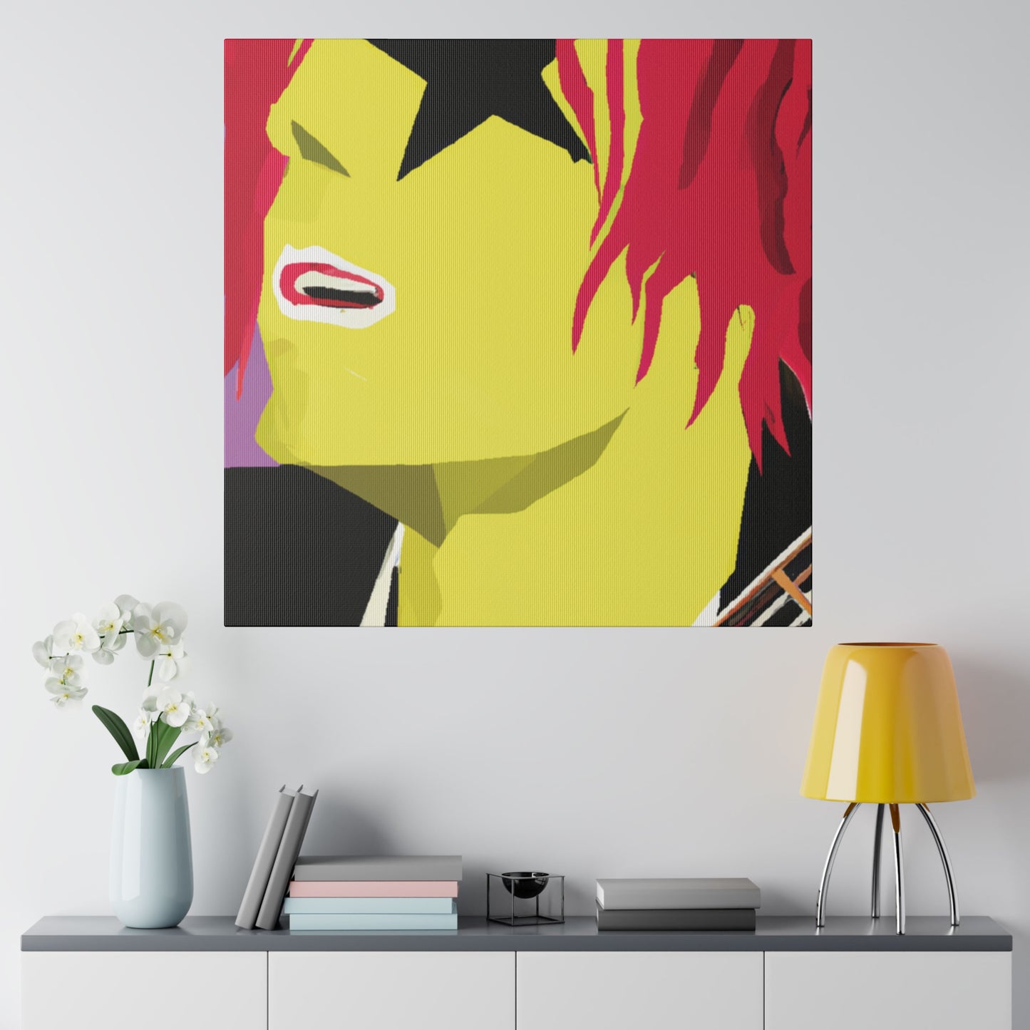 3268R - Rockstar Painting Print | Face | Abstract | Poster | Home Decor | Wall Art | Music Art | Canvas