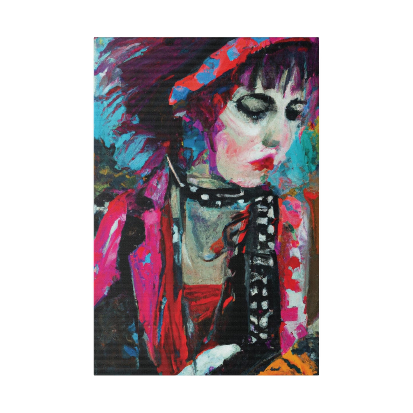 9225T - Rockstar Oil Painting Style Print | Poster | Home Decor | Wall Art | Music Art | Canvas