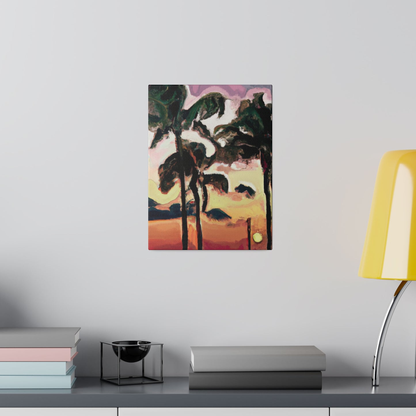 8274F - Miami Beach Sunset Painting Print | Miami | Beach | Sunset | Poster | Home Decor | Wall Art | Canvas