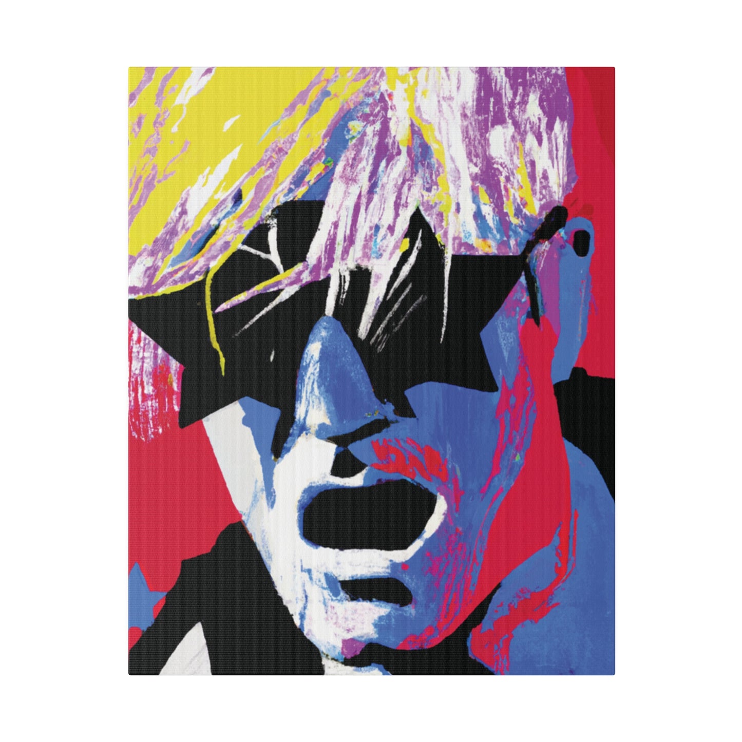 4837X - Rockstar Painting Print | Face | Abstract | Poster | Home Decor | Wall Art | Music Art | Canvas