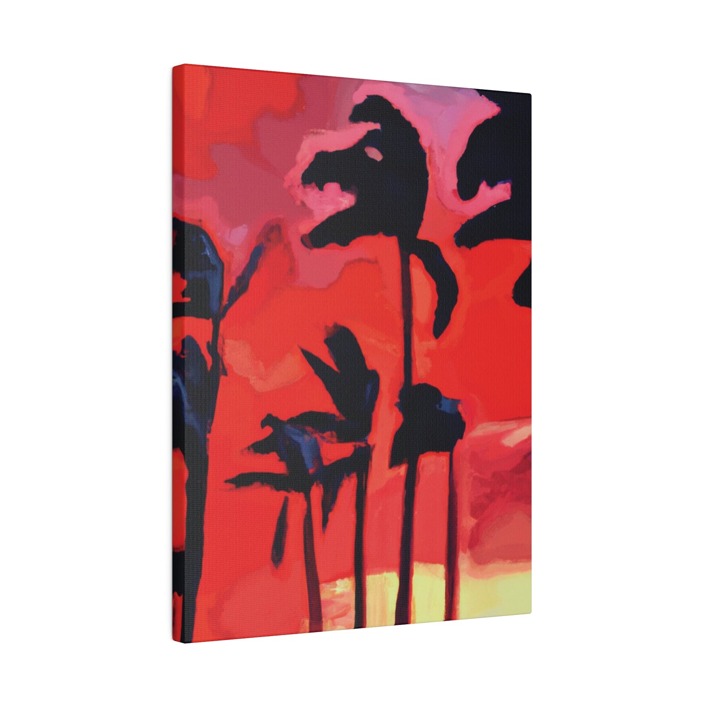 7933T - Miami Beach Sunset Painting Print | Miami | Beach | Sunset | Poster | Home Decor | Wall Art | Canvas