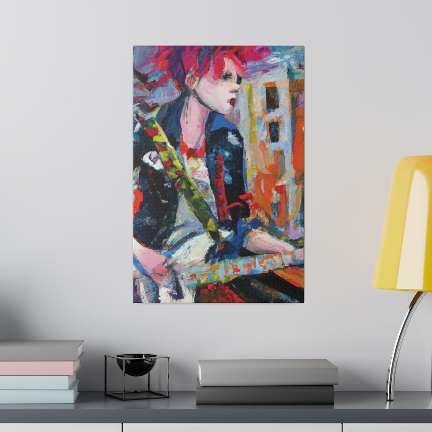 3276D - Rockstar Oil Painting Style Print | Poster | Home Decor | Wall Art | Music Art | Canvas