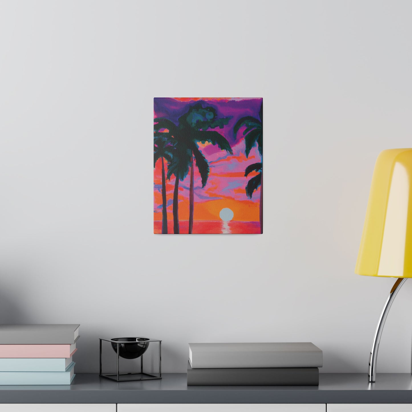 2189Z - Miami Beach Sunset Painting Print | Miami | Beach | Sunset | Poster | Home Decor | Wall Art | Canvas