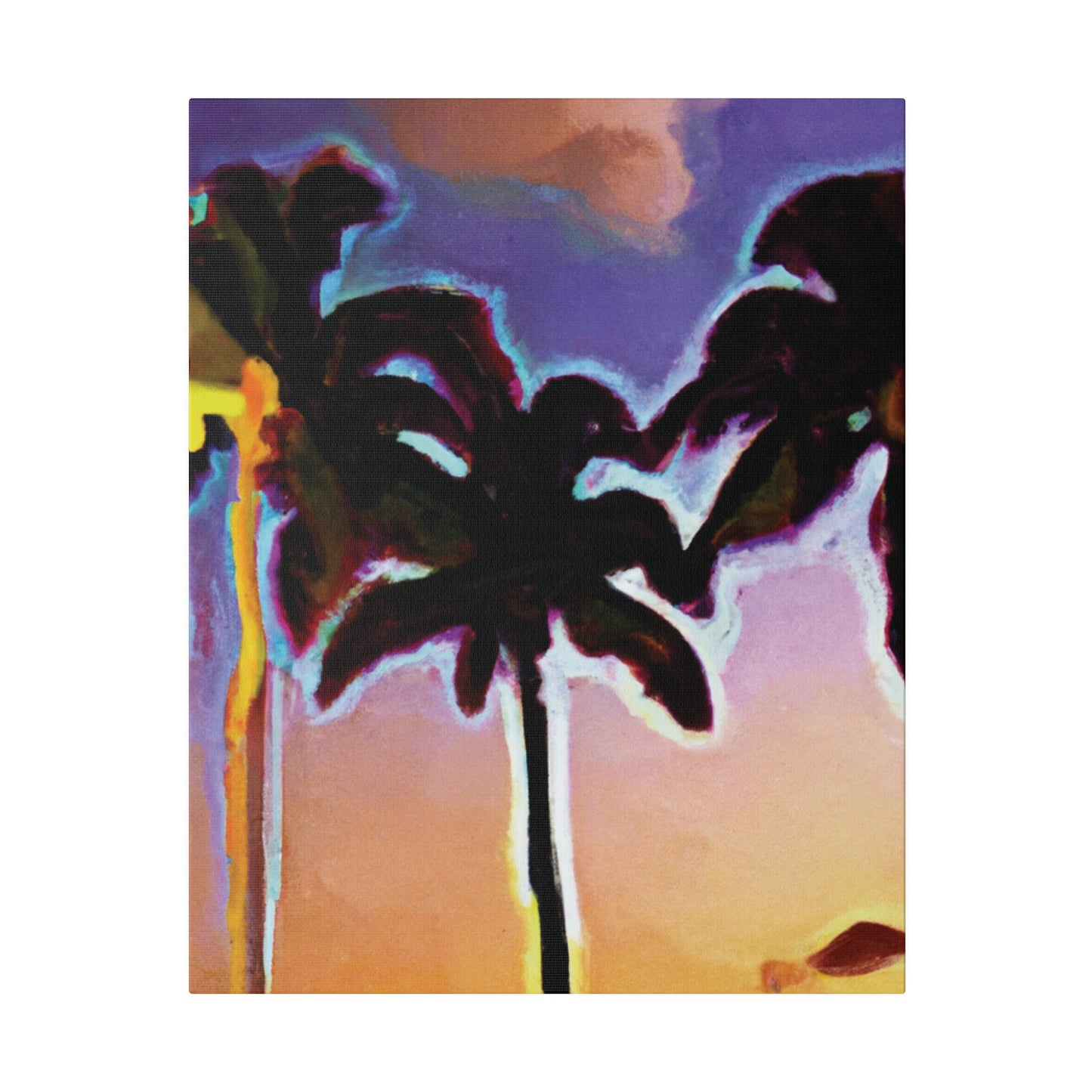 9603V - Miami Beach Sunset Painting Print | Miami | Beach | Sunset | Poster | Home Decor | Wall Art | Canvas