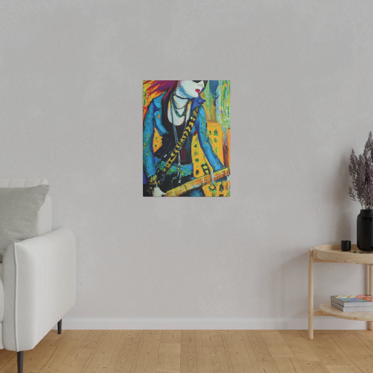 2344X - Rockstar Oil Painting Style Print | Poster | Home Decor | Wall Art | Music Art | Canvas