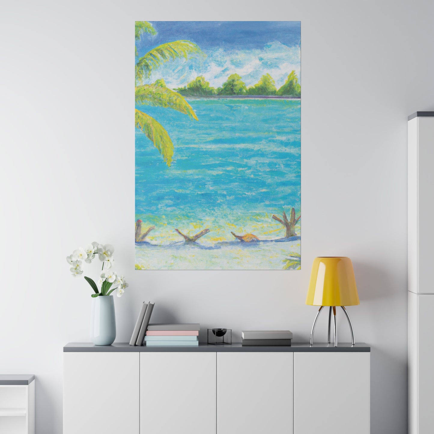 3007D - Bahamas Ocean Painting Print | Bahamas | Ocean | Beach | Poster | Home Decor | Wall Art | Canvas