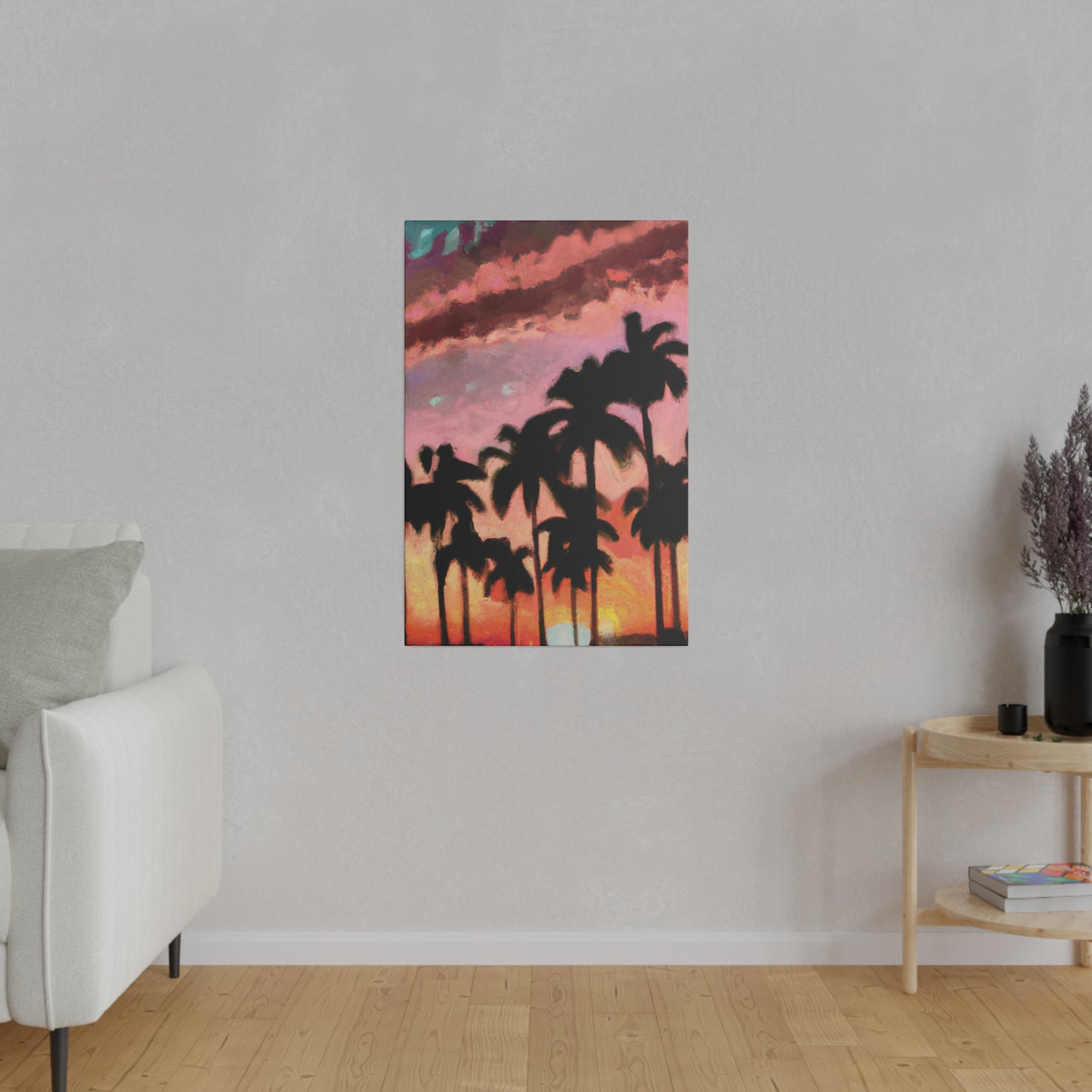 8559Q - Miami Beach Sunset Painting Print | Miami | Beach | Sunset | Poster | Home Decor | Wall Art | Canvas