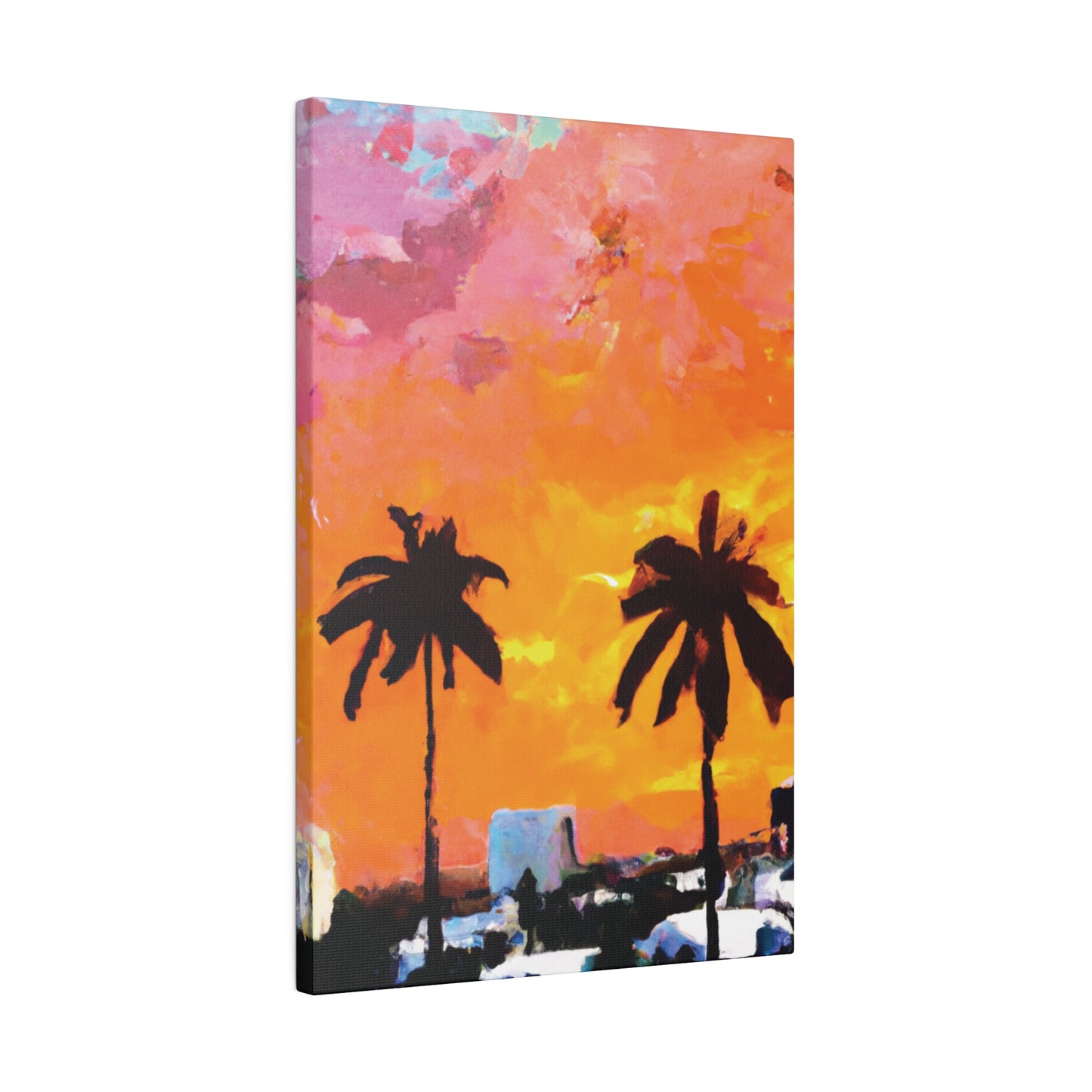 2759A - Miami Beach Sunset Painting Print | Miami | Beach | Sunset | Poster | Home Decor | Wall Art | Canvas