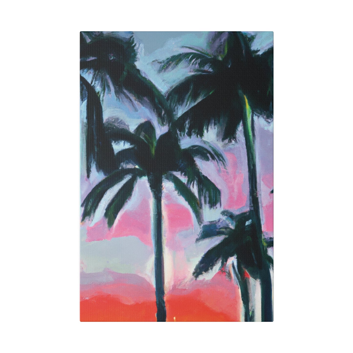 7629F - Miami Beach Sunset Painting Print | Miami | Beach | Sunset | Poster | Home Decor | Wall Art | Canvas