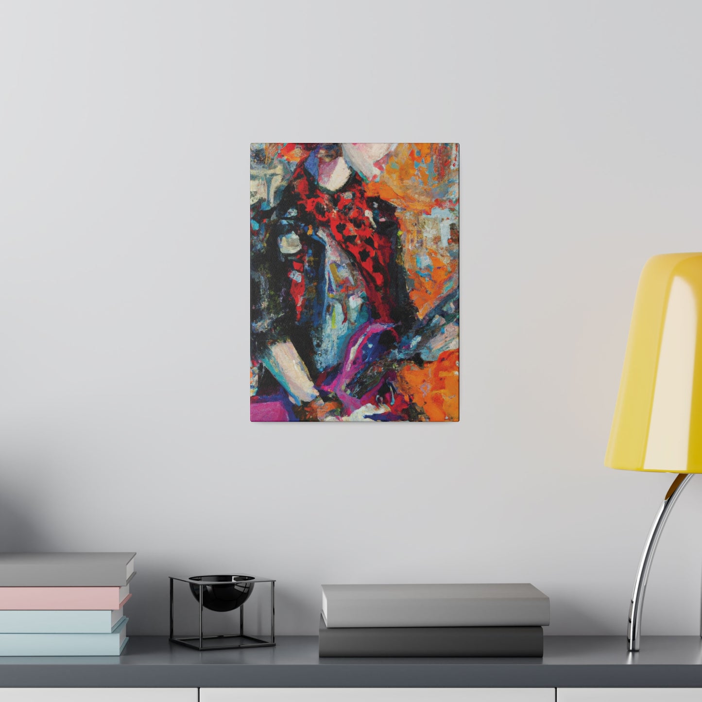 9348Q - Rockstar Oil Painting Style Print | Poster | Home Decor | Wall Art | Music Art | Canvas