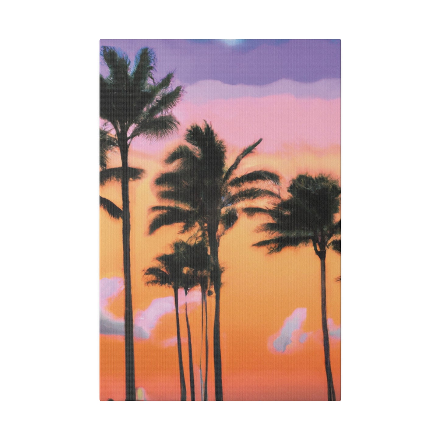 4126T - Miami Beach Sunset Painting Print | Miami | Beach | Sunset | Poster | Home Decor | Wall Art | Canvas