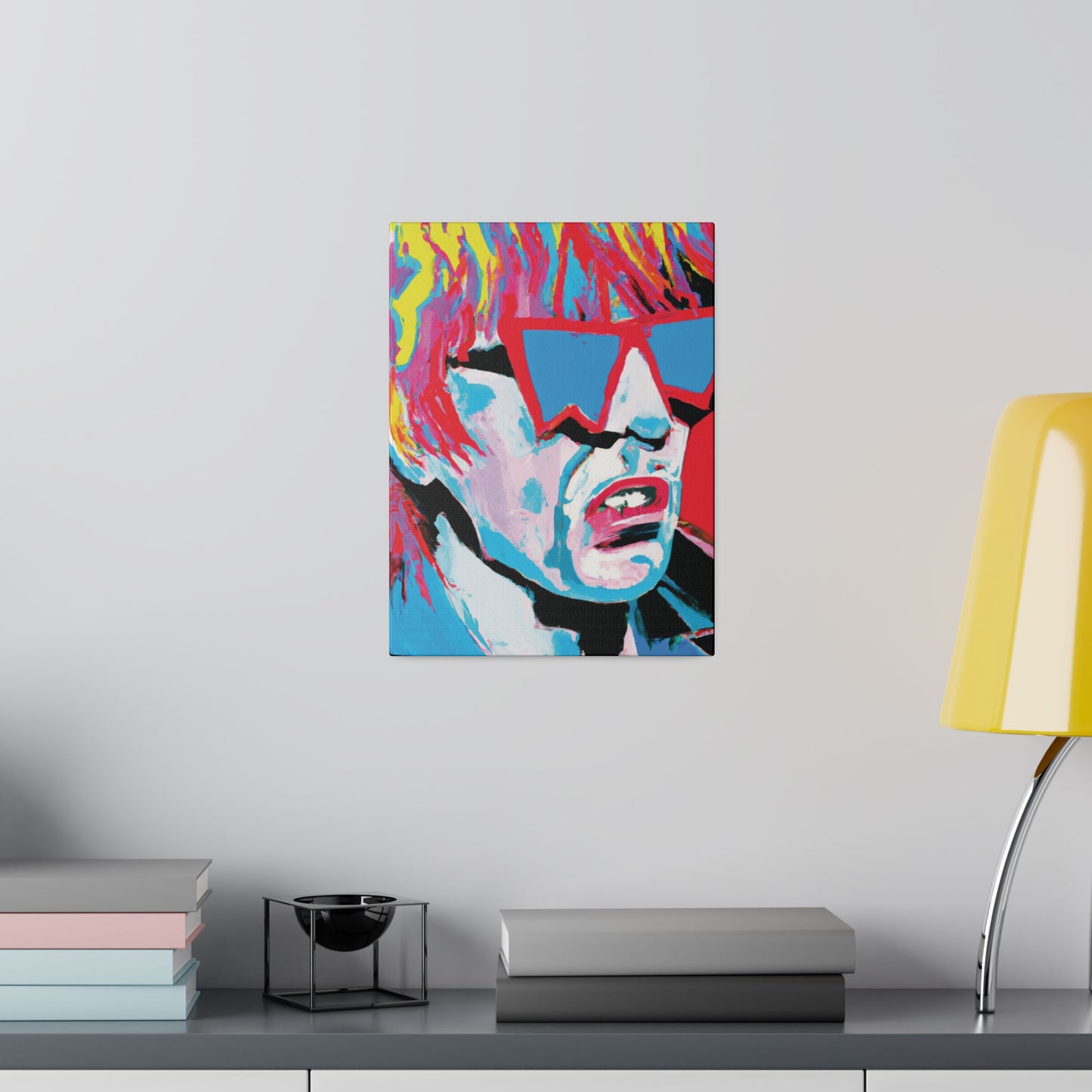 8517X - Rockstar Painting Print | Face | Abstract | Poster | Home Decor | Wall Art | Music Art | Canvas