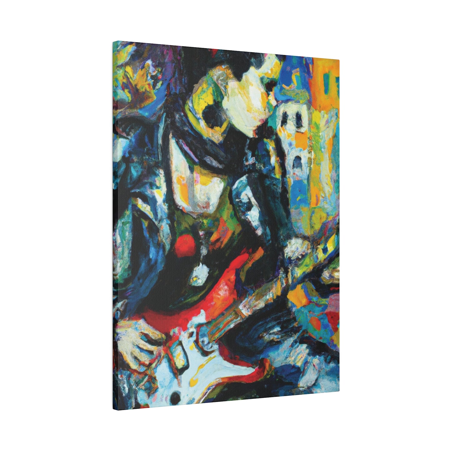 7547K - Rockstar Oil Painting Style Print | Poster | Home Decor | Wall Art | Music Art | Canvas