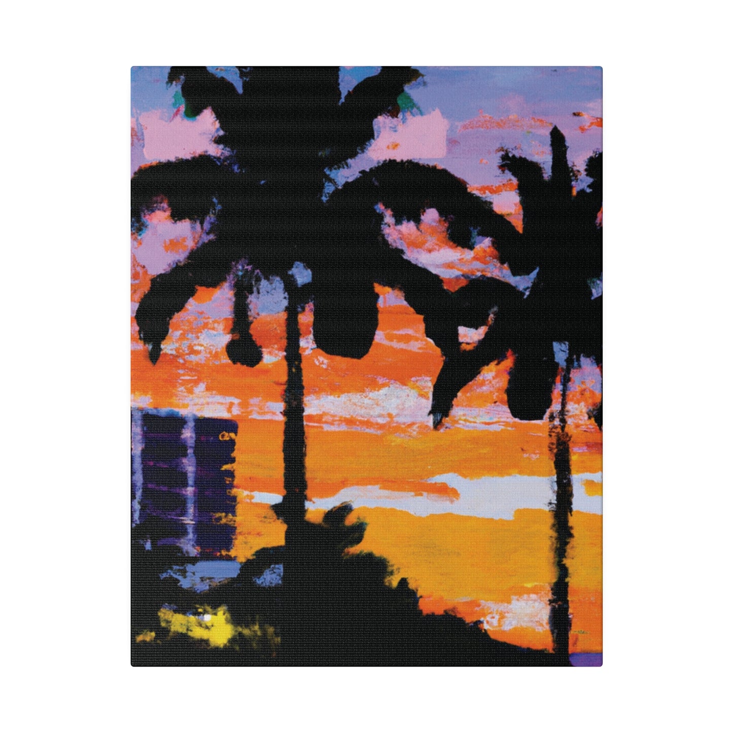 4756G - Miami Beach Sunset Painting Print | Miami | Beach | Sunset | Poster | Home Decor | Wall Art | Canvas
