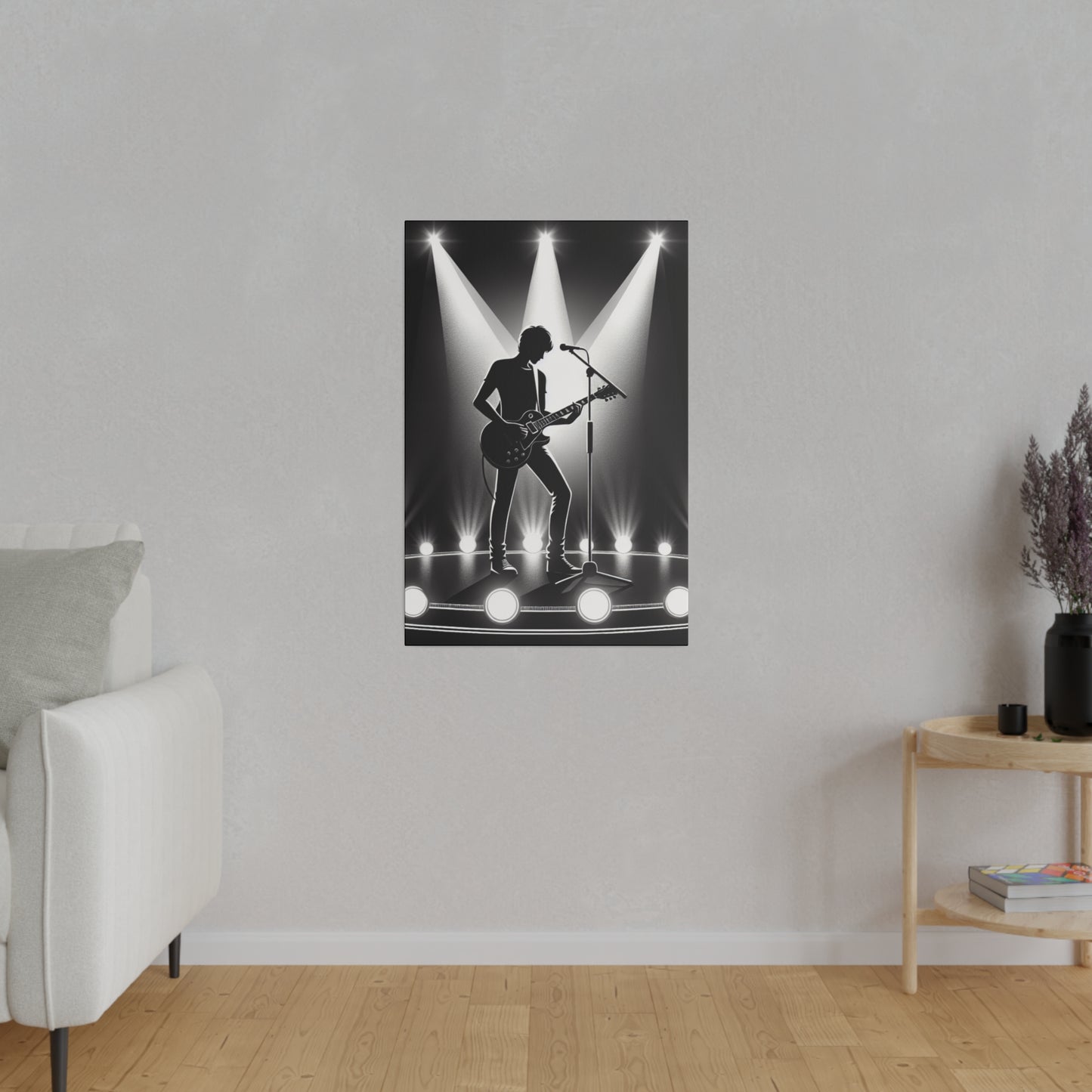 5482Z - music art work, rockstar gifts, musician gift ideas, guitar art work, guitar artwork, guitar wall art canvas, playing guitar, decor