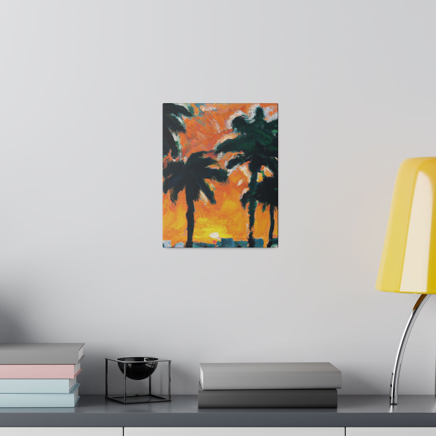 9571T - Miami Beach Sunset Painting Print | Miami | Beach | Sunset | Poster | Home Decor | Wall Art | Canvas