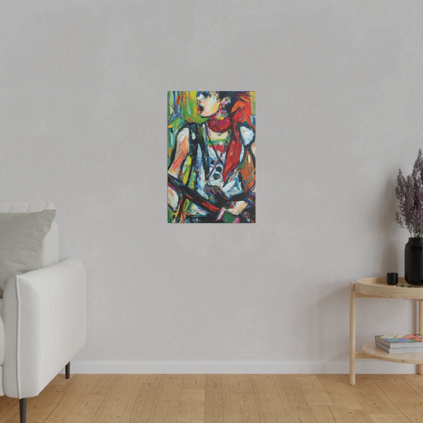 3713A - Rockstar Oil Painting Style Print | Poster | Home Decor | Wall Art | Music Art | Canvas
