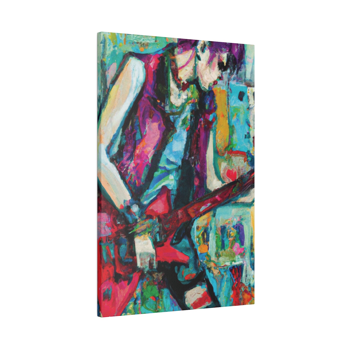 8398K - Rockstar Oil Painting Style Print | Poster | Home Decor | Wall Art | Music Art | Canvas