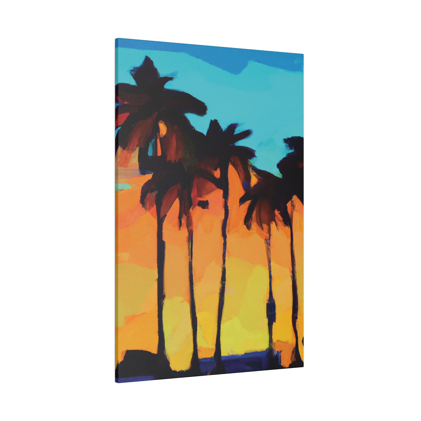 3606O - Miami Beach Sunset Painting Print | Miami | Beach | Sunset | Poster | Home Decor | Wall Art | Canvas
