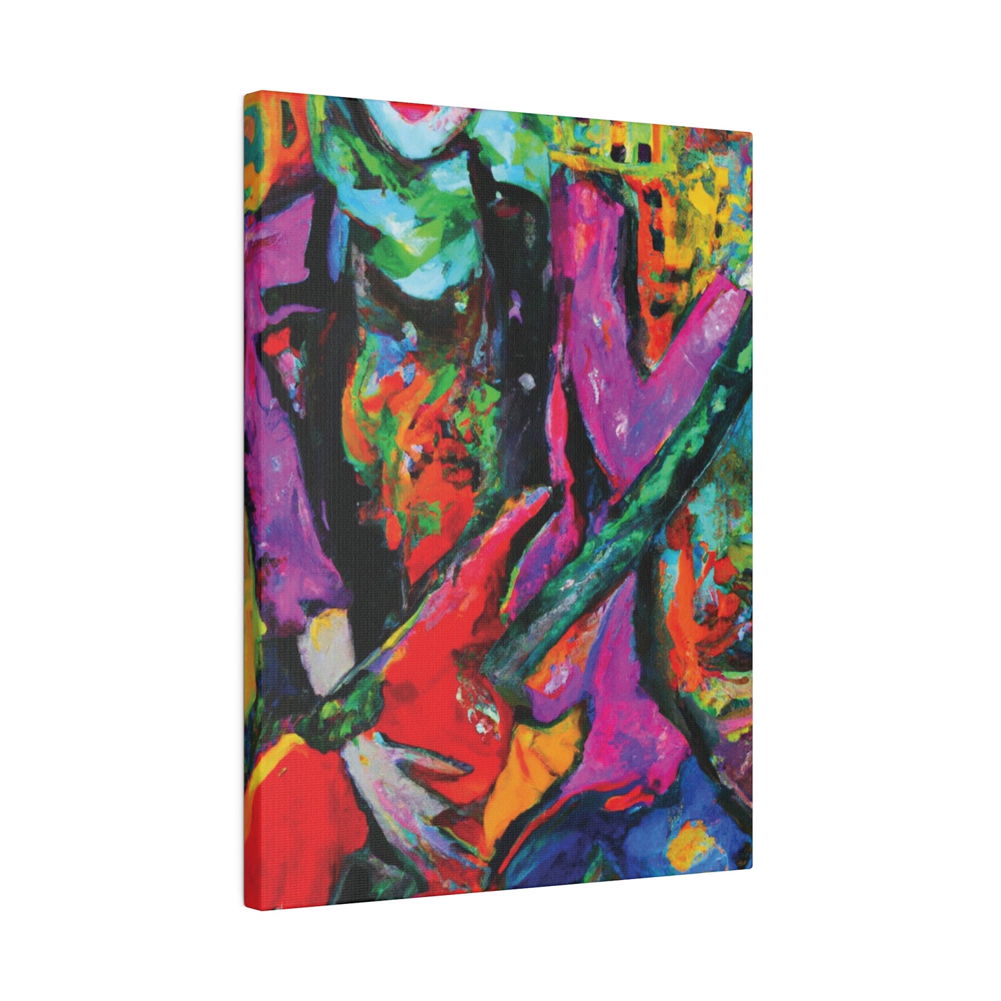 3861D - Rockstar Oil Painting Style Print | Poster | Home Decor | Wall Art | Music Art | Canvas
