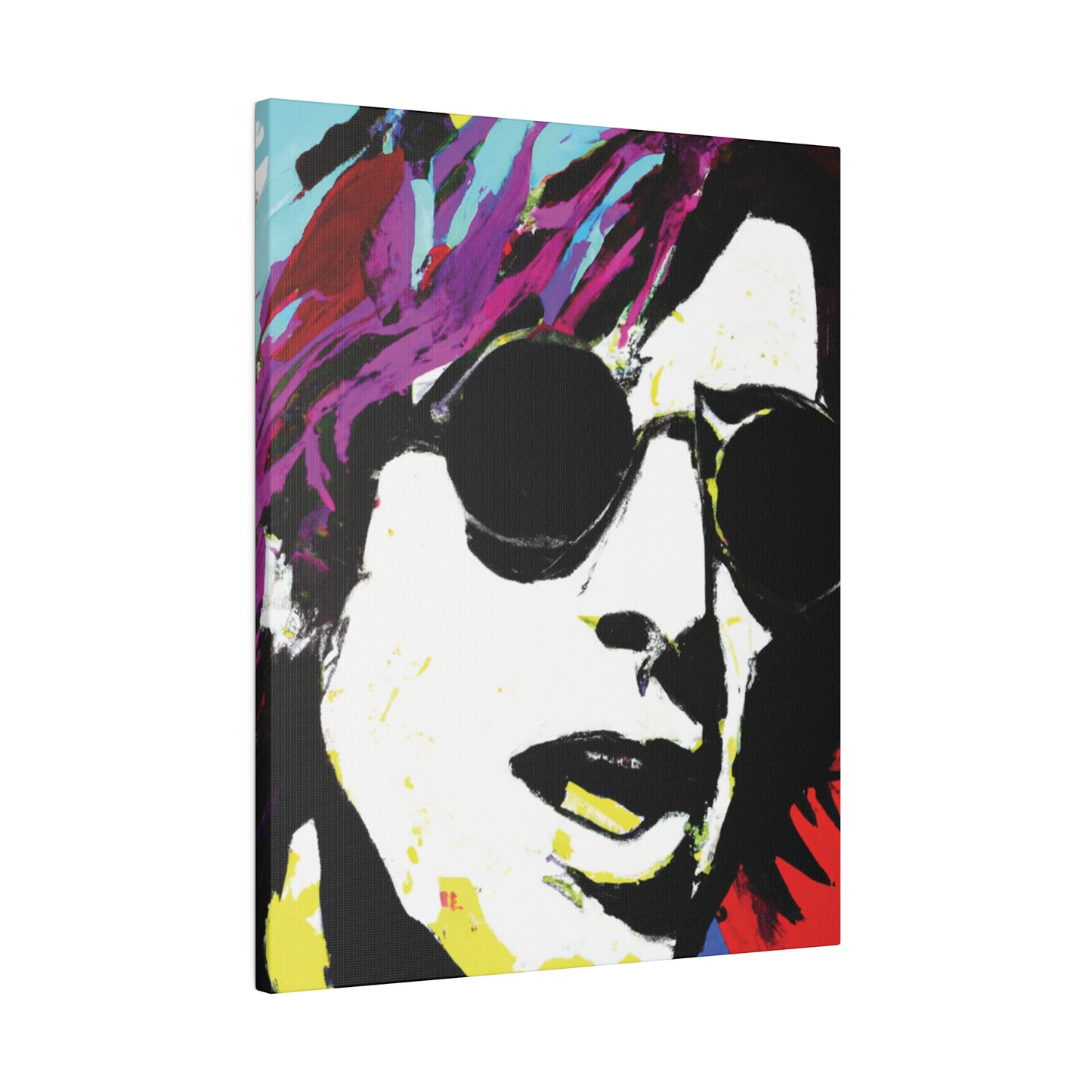 9436F - Rockstar Painting Print | Face | Abstract | Poster | Home Decor | Wall Art | Music Art | Canvas