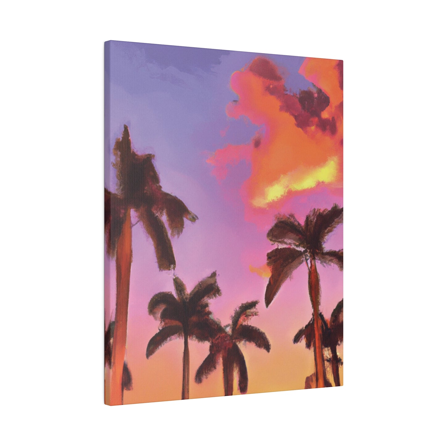 7518V - Miami Beach Sunset Painting Print | Miami | Beach | Sunset | Poster | Home Decor | Wall Art | Canvas