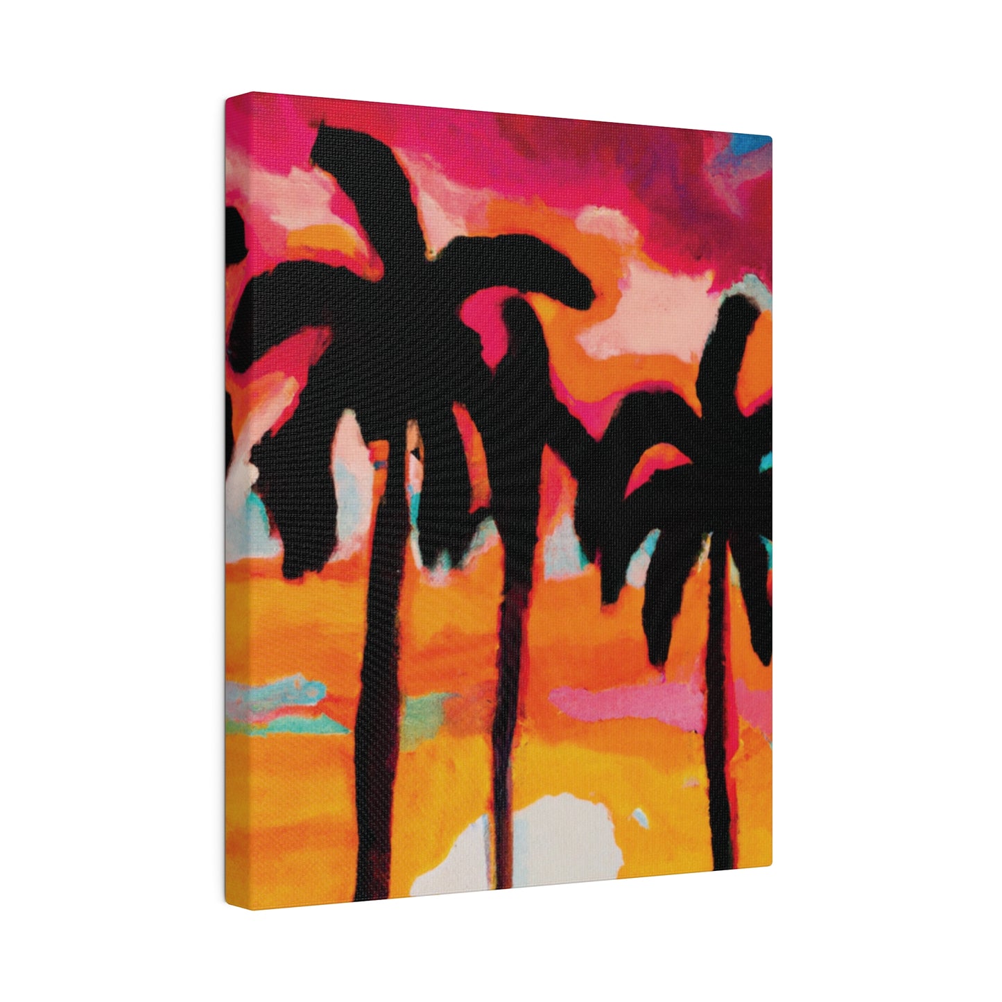 4763O - Miami Beach Sunset Painting Print | Miami | Beach | Sunset | Poster | Home Decor | Wall Art | Canvas