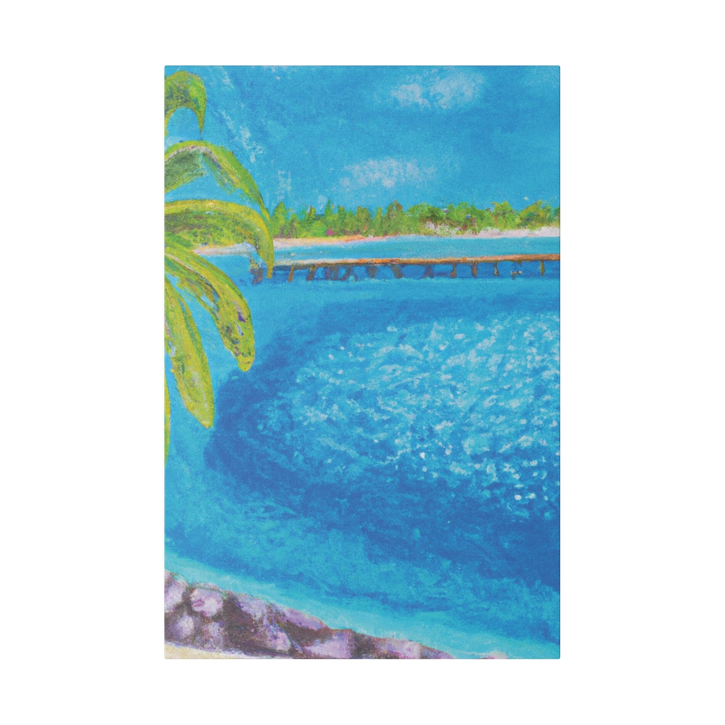 9462U - Bahamas Ocean Painting Print | Bahamas | Ocean | Beach | Poster | Home Decor | Wall Art | Canvas