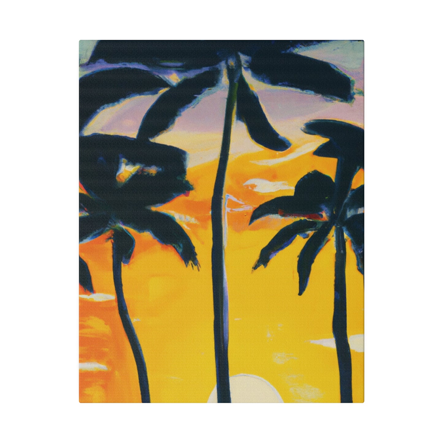 7390N - Miami Beach Sunset Painting Print | Miami | Beach | Sunset | Poster | Home Decor | Wall Art | Canvas