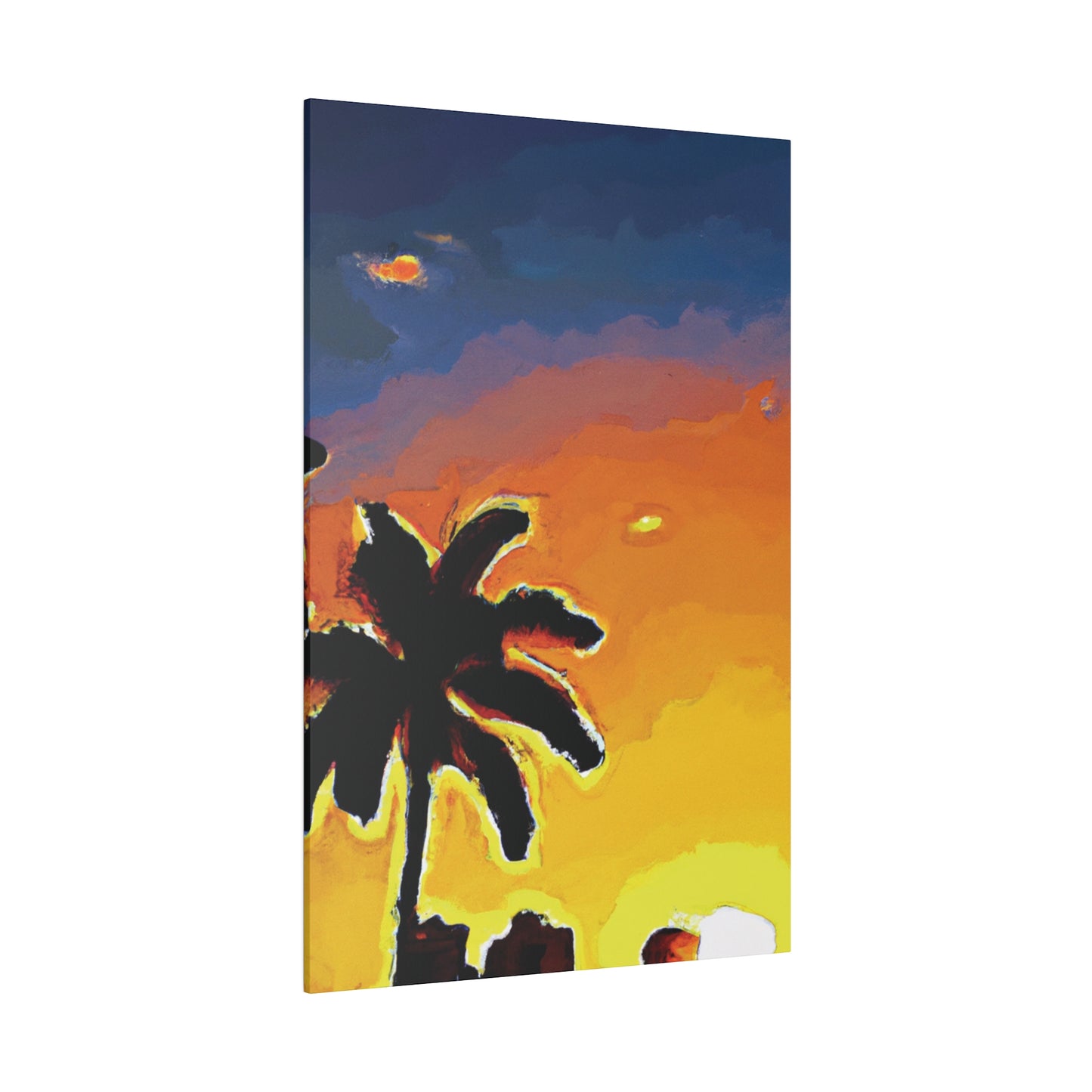 8720W - Miami Beach Sunset Painting Print | Miami | Beach | Sunset | Poster | Home Decor | Wall Art | Canvas