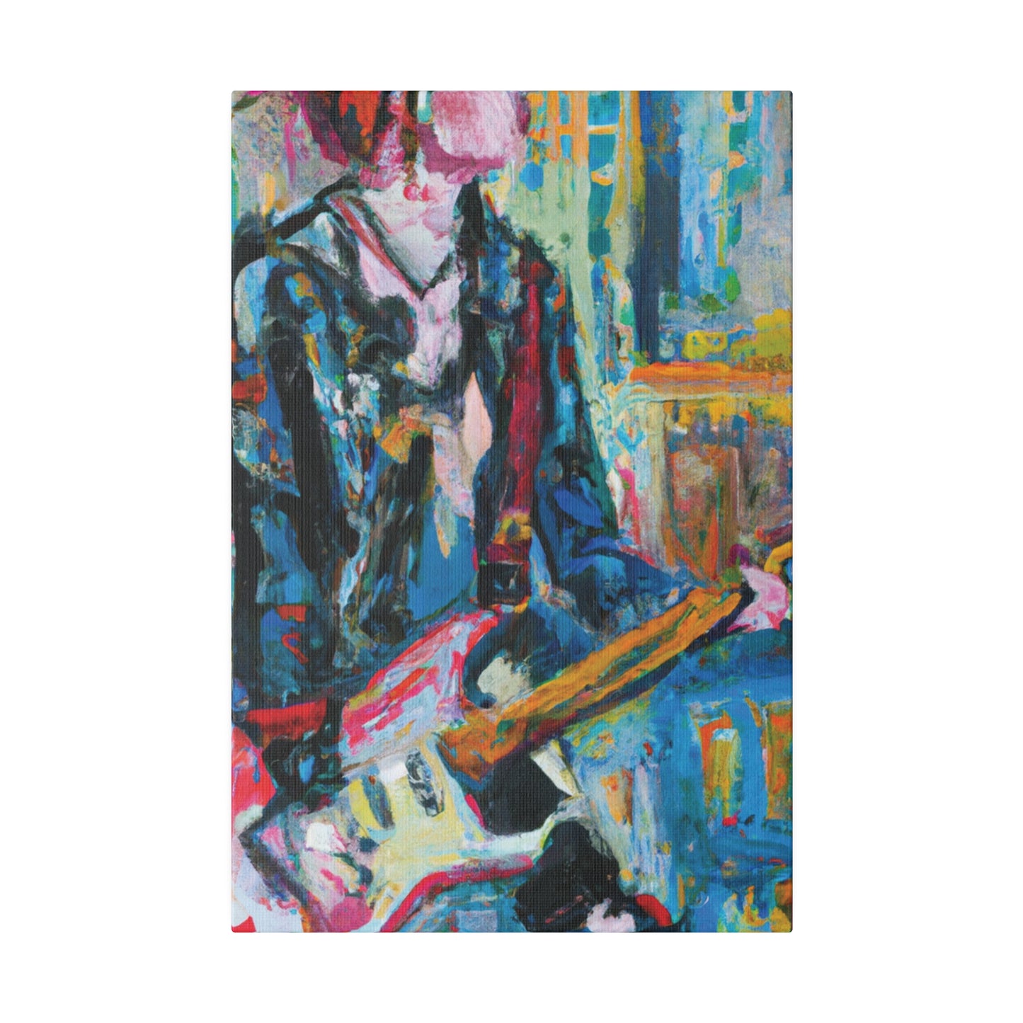 4712U - Rockstar Oil Painting Style Print | Poster | Home Decor | Wall Art | Music Art | Canvas