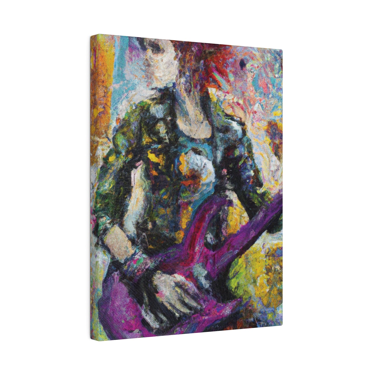 5487U - Rockstar Oil Painting Style Print | Poster | Home Decor | Wall Art | Music Art | Canvas