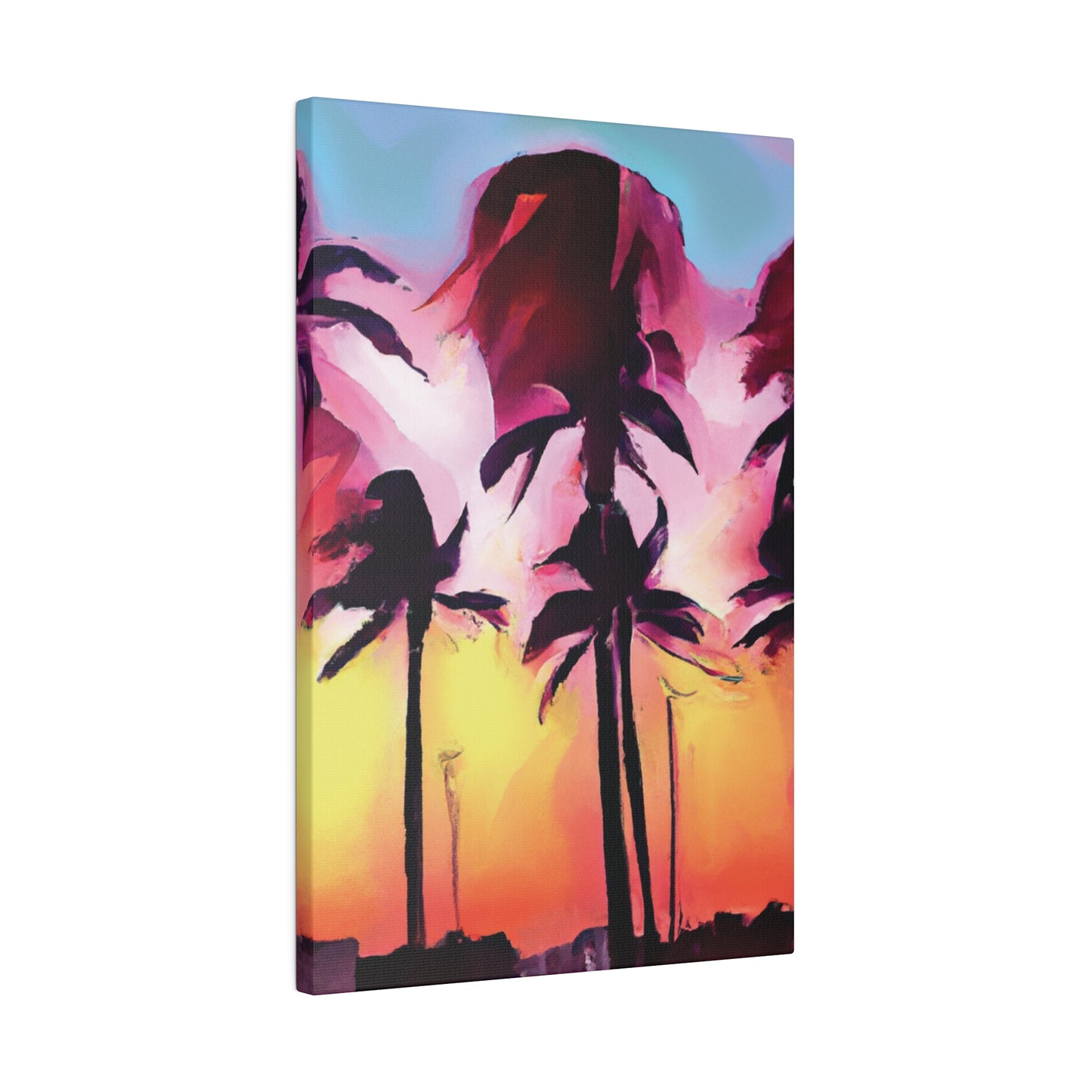 4536X - Miami Beach Sunset Painting Print | Miami | Beach | Sunset | Poster | Home Decor | Wall Art | Canvas