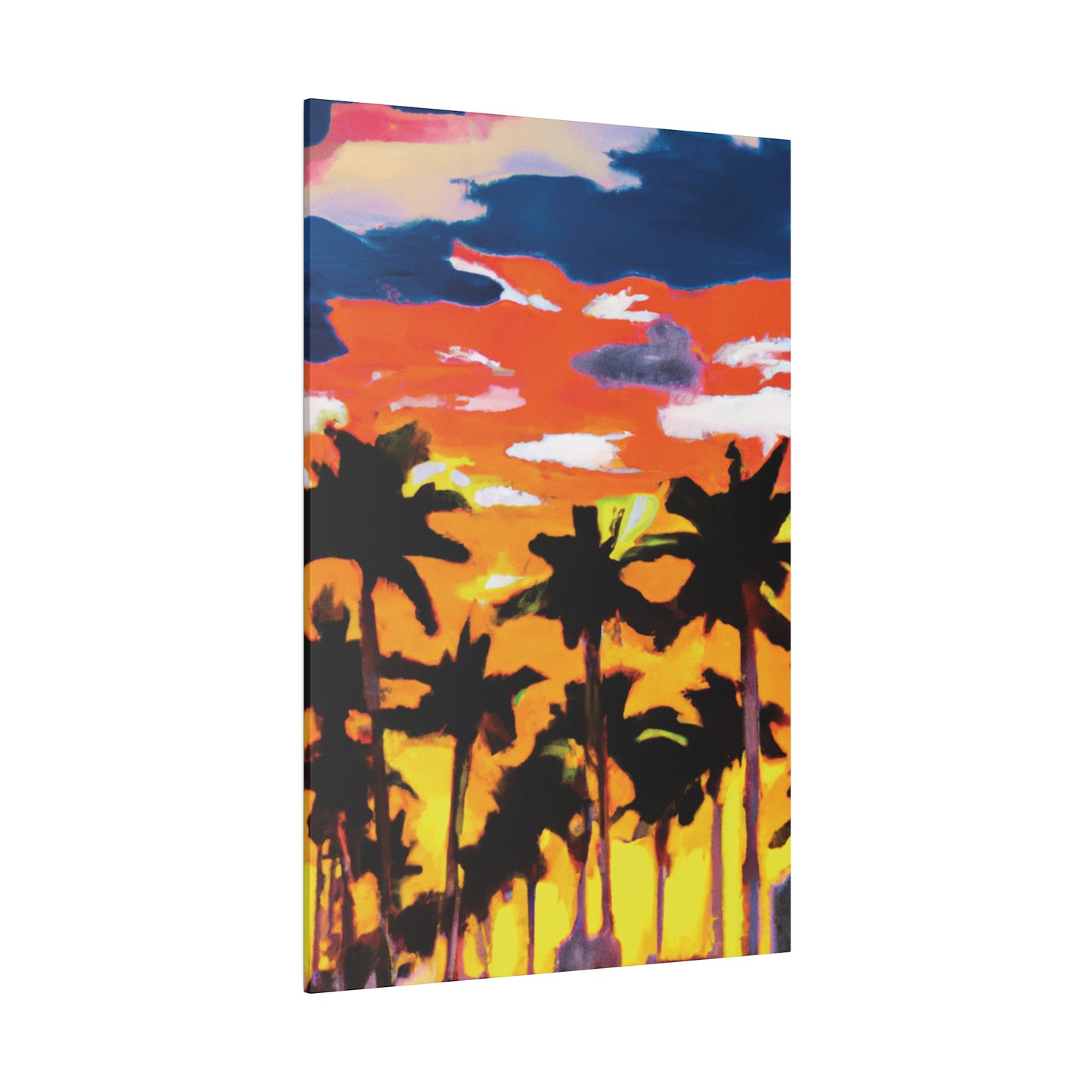 8206A - Miami Beach Sunset Painting Print | Miami | Beach | Sunset | Poster | Home Decor | Wall Art | Canvas