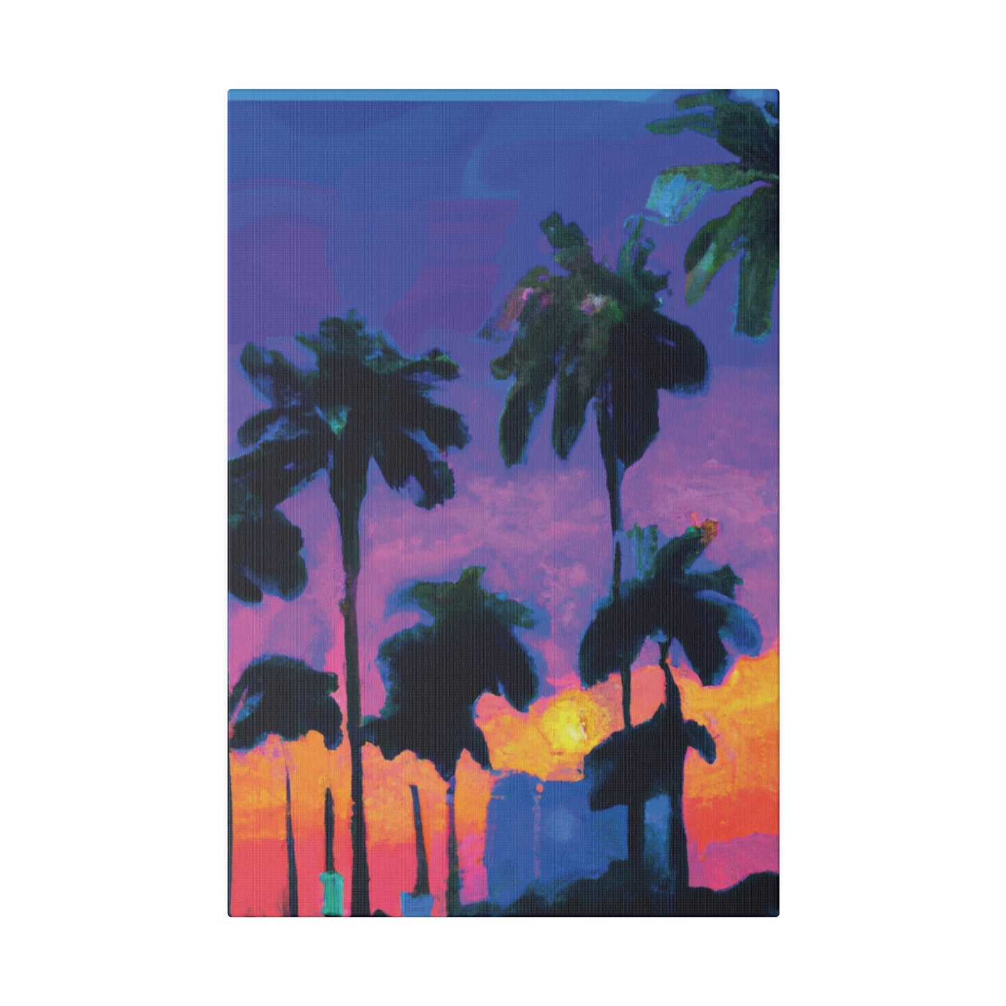 9232V - Miami Beach Sunset Painting Print | Miami | Beach | Sunset | Poster | Home Decor | Wall Art | Canvas