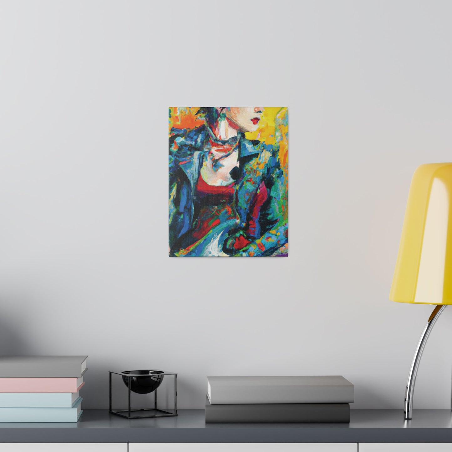 9075K - Rockstar Oil Painting Style Print | Poster | Home Decor | Wall Art | Music Art | Canvas