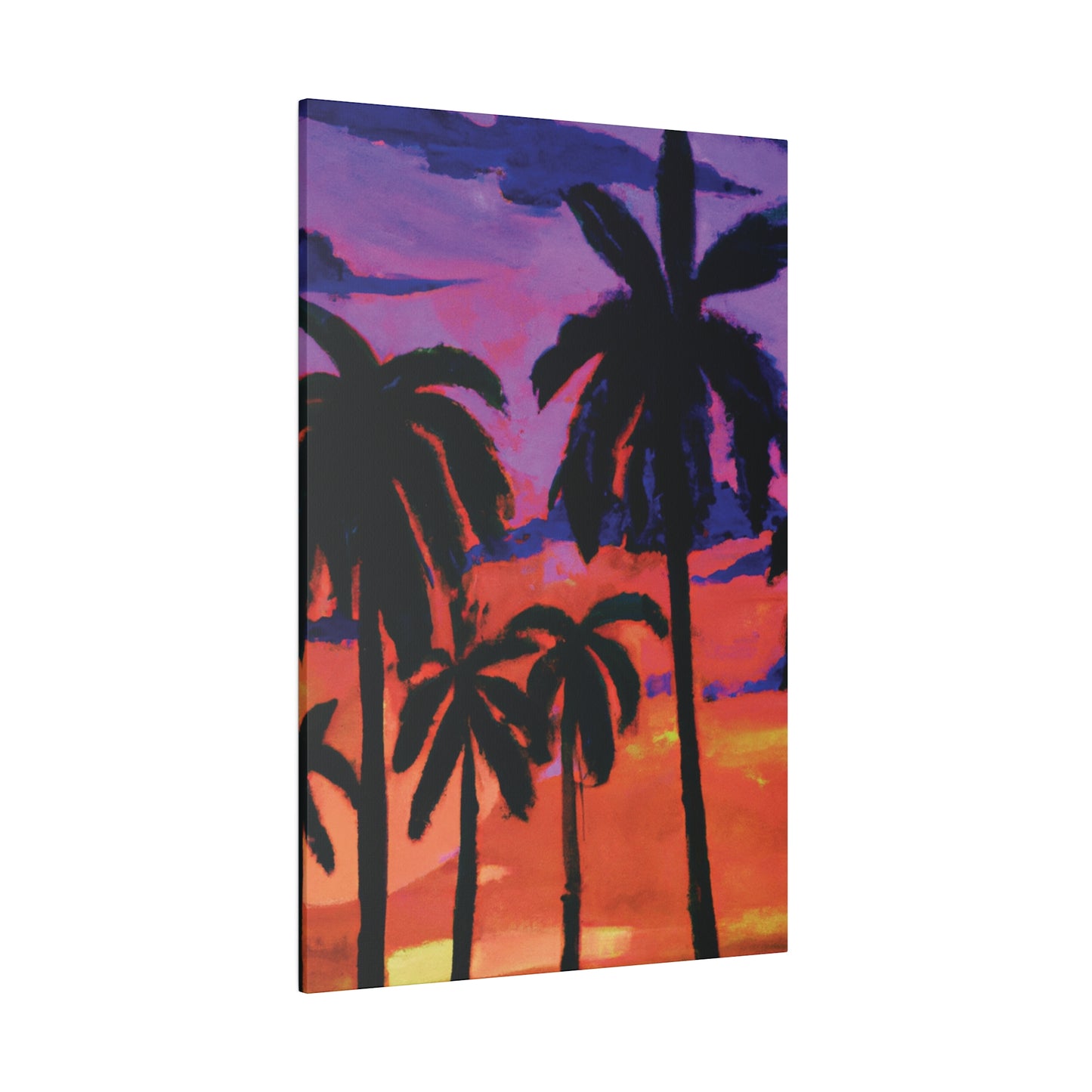 8314G - Miami Beach Sunset Painting Print | Miami | Beach | Sunset | Poster | Home Decor | Wall Art | Canvas