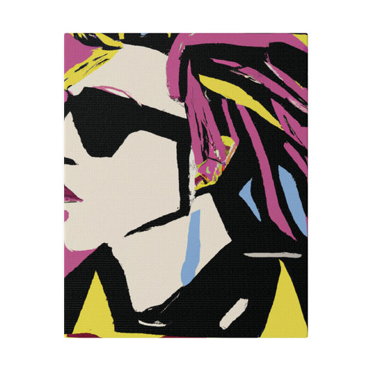 6201W - Rockstar Painting Print | Face | Abstract | Poster | Home Decor | Wall Art | Music Art | Canvas