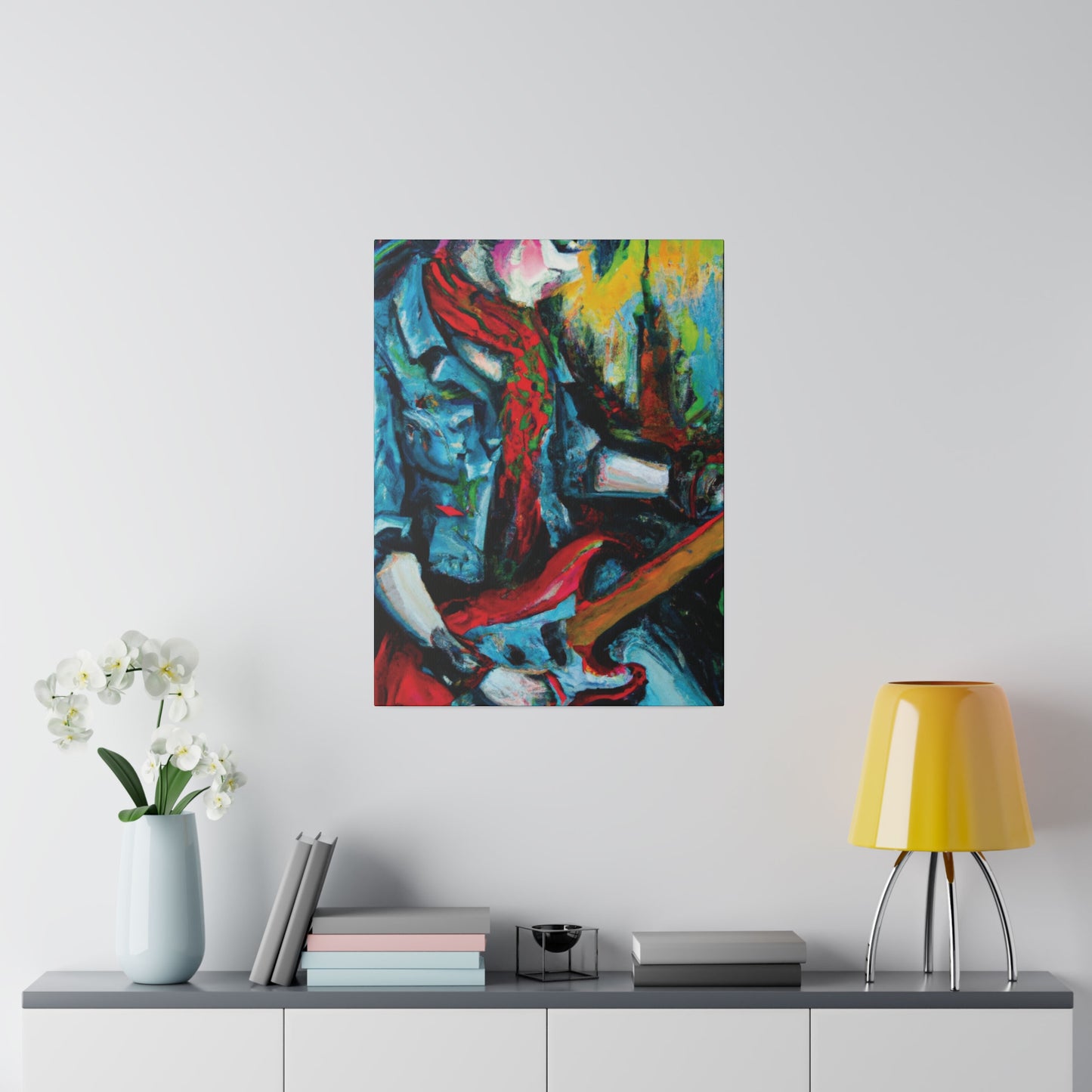 8367D - Rockstar Oil Painting Style Print | Poster | Home Decor | Wall Art | Music Art | Canvas