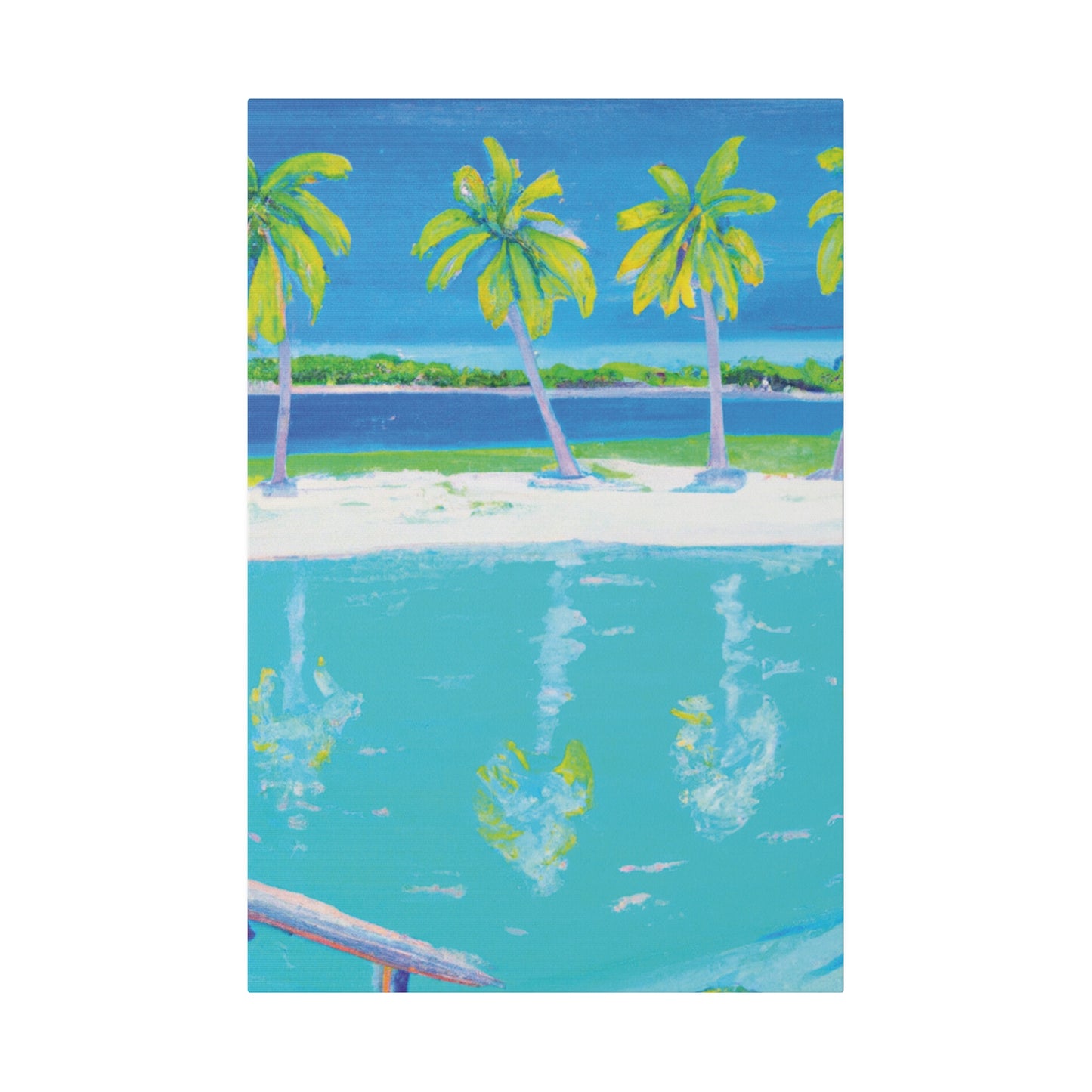 2196Z - Bahamas Ocean Painting Print | Bahamas | Ocean | Beach | Poster | Home Decor | Wall Art | Canvas