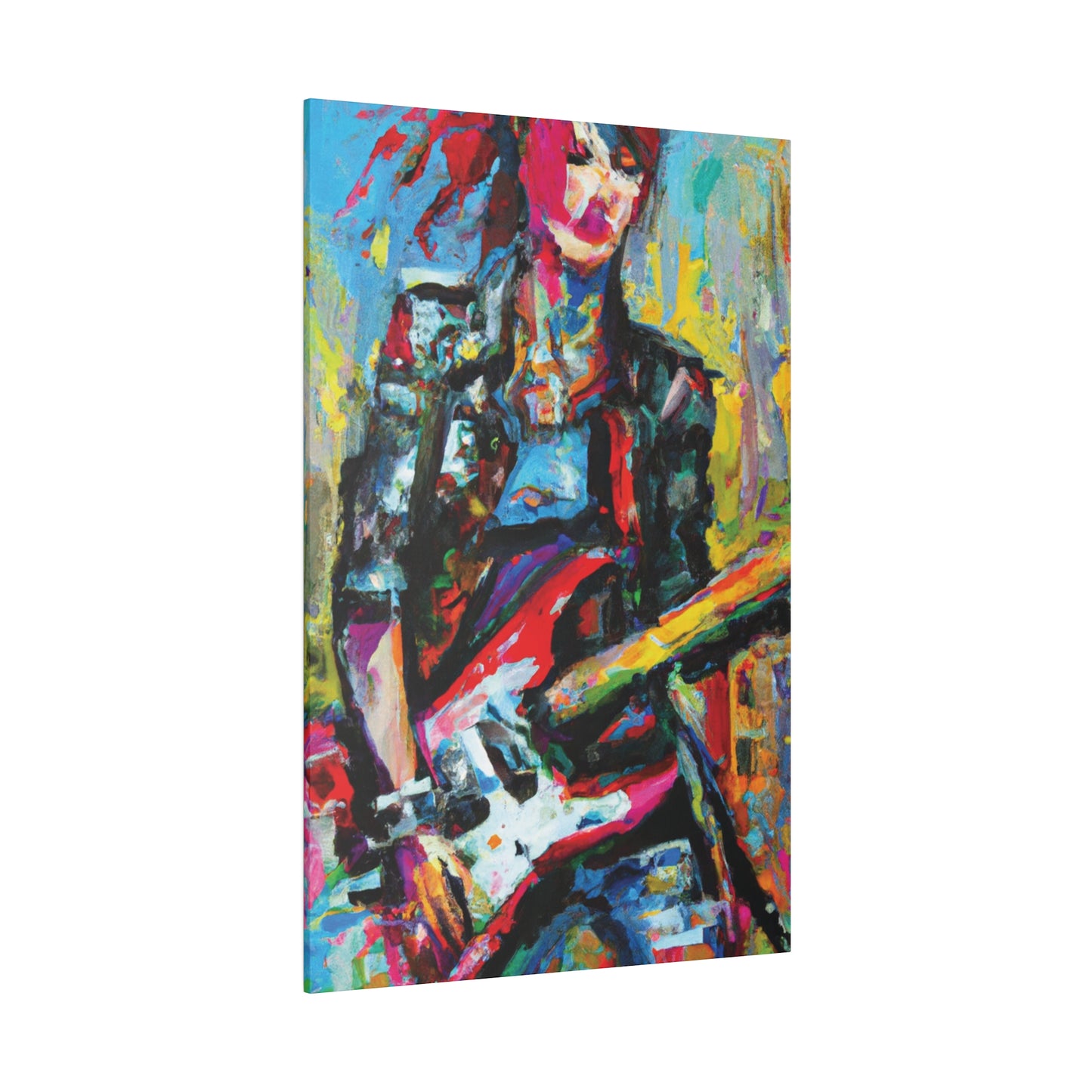 9010O - Rockstar Oil Painting Style Print | Poster | Home Decor | Wall Art | Music Art | Canvas