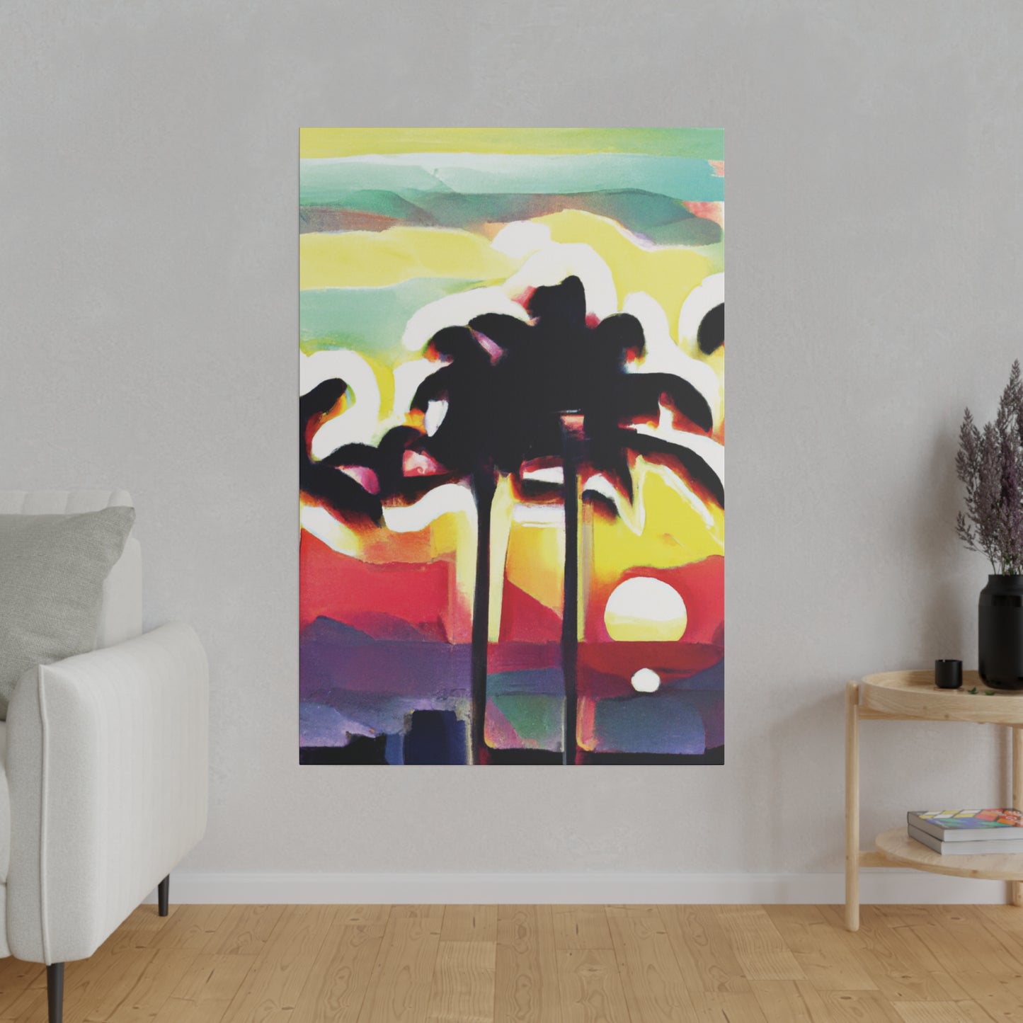 4134X - Miami Beach Sunset Painting Print | Miami | Beach | Sunset | Poster | Home Decor | Wall Art | Canvas